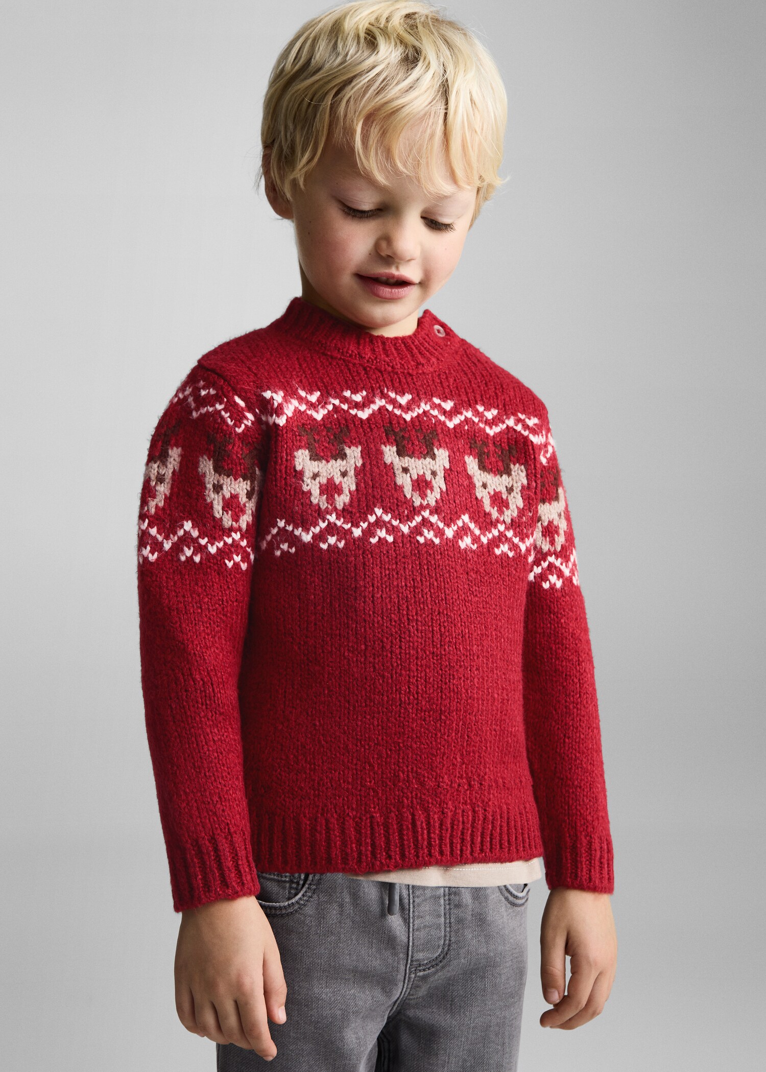 Jersei jacquard nadalenc - Pla mig
