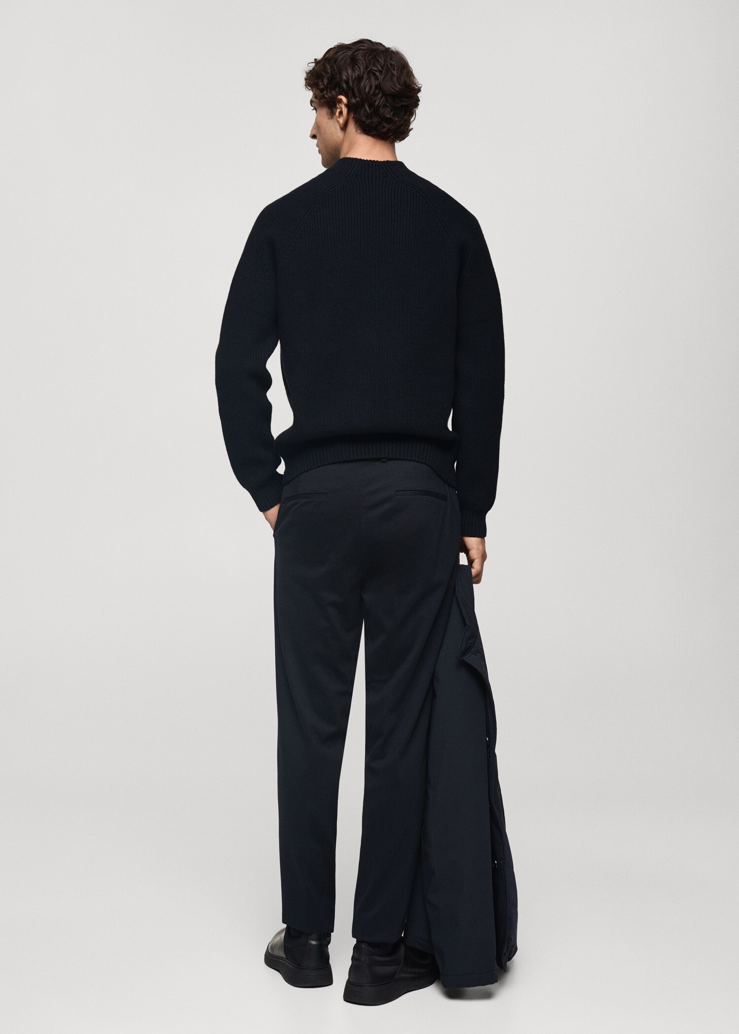Coolmax® breathable wool-blend sweater - Reverse of the article