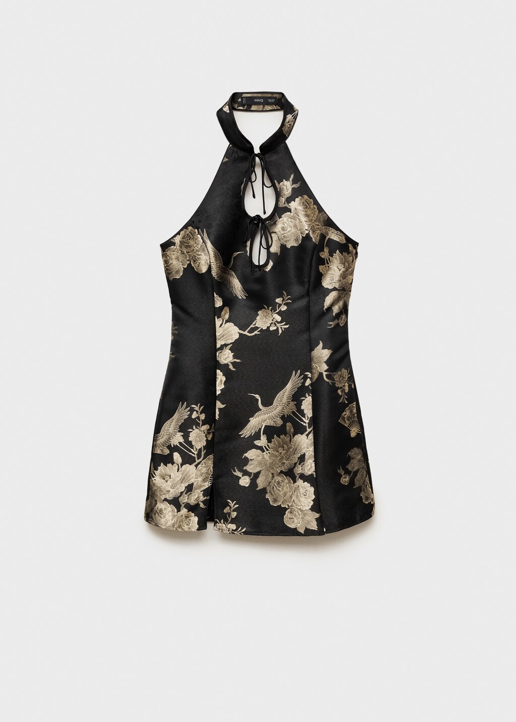 Open back jacquard dress - Women | MANGO Japan