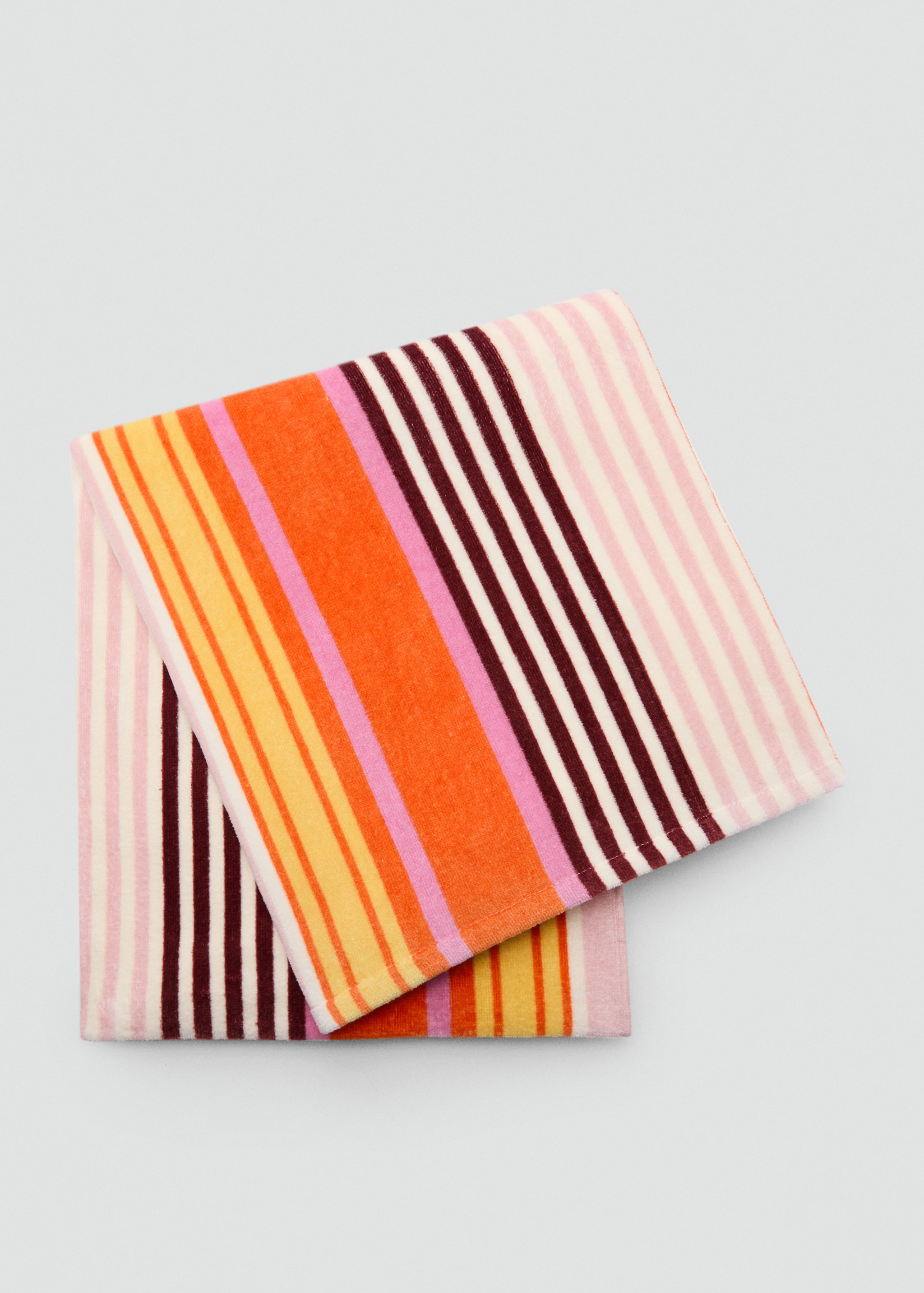 100% cotton striped beach towel - Article without model