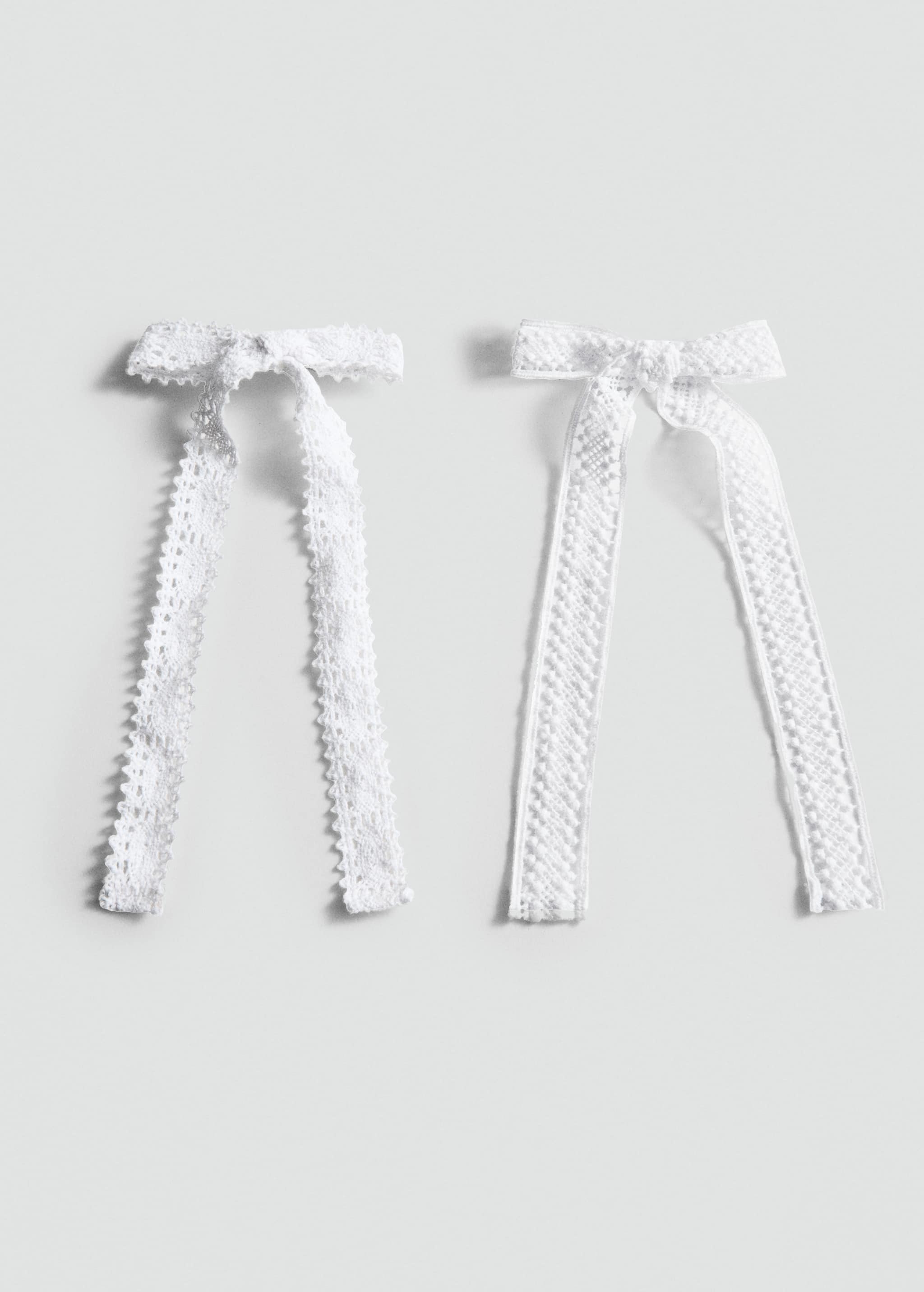 Pack of 2 crochet bow pins - Article without model