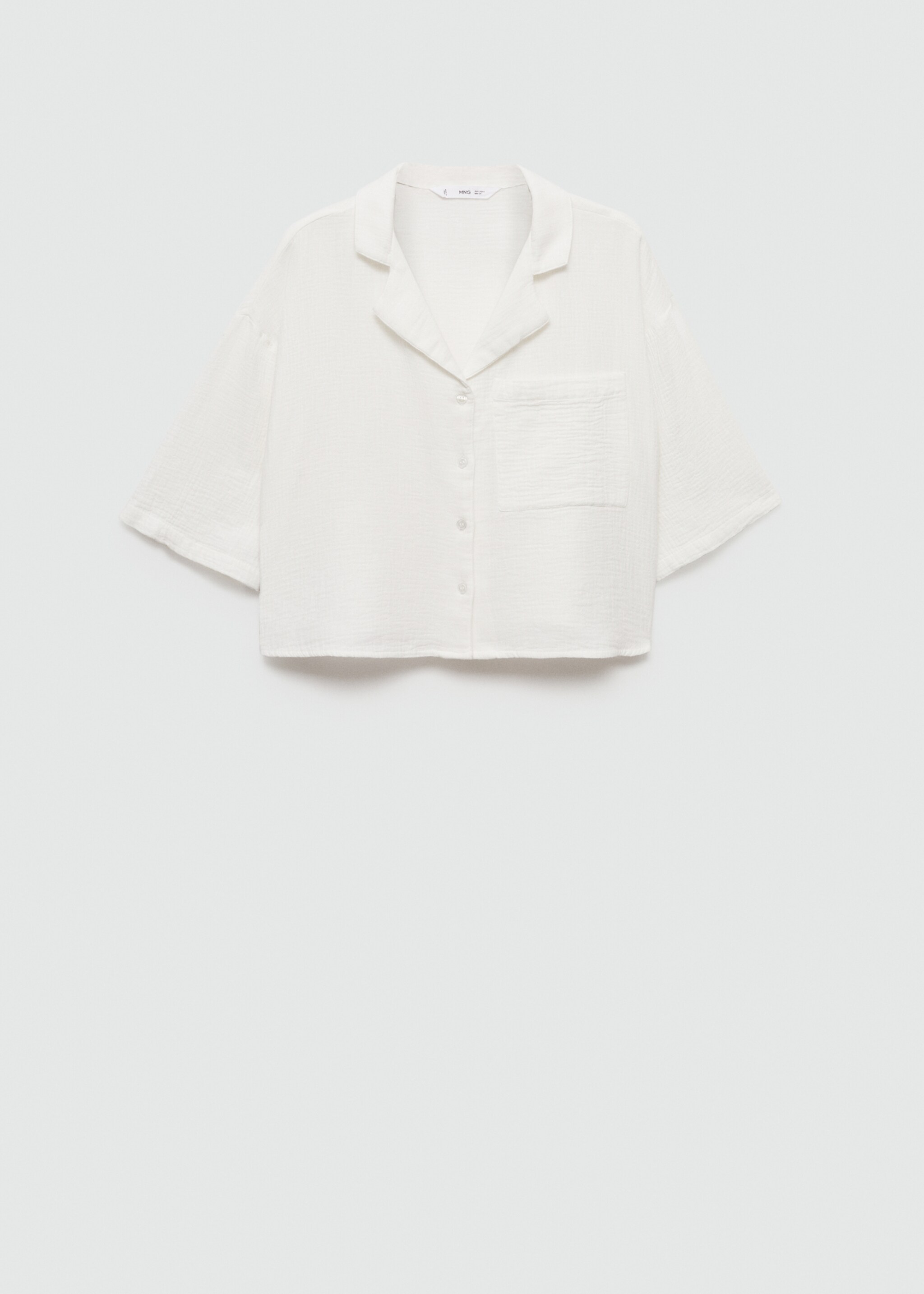 Short sleeved cotton shirt - Article without model