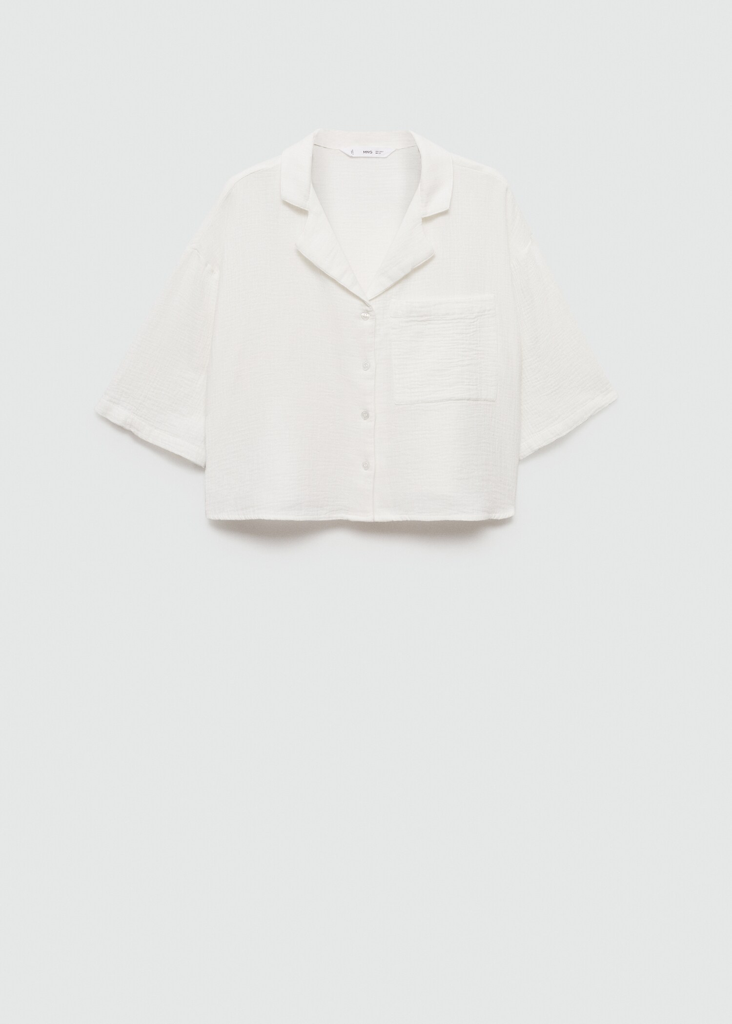 Short sleeved cotton shirt - Article without model