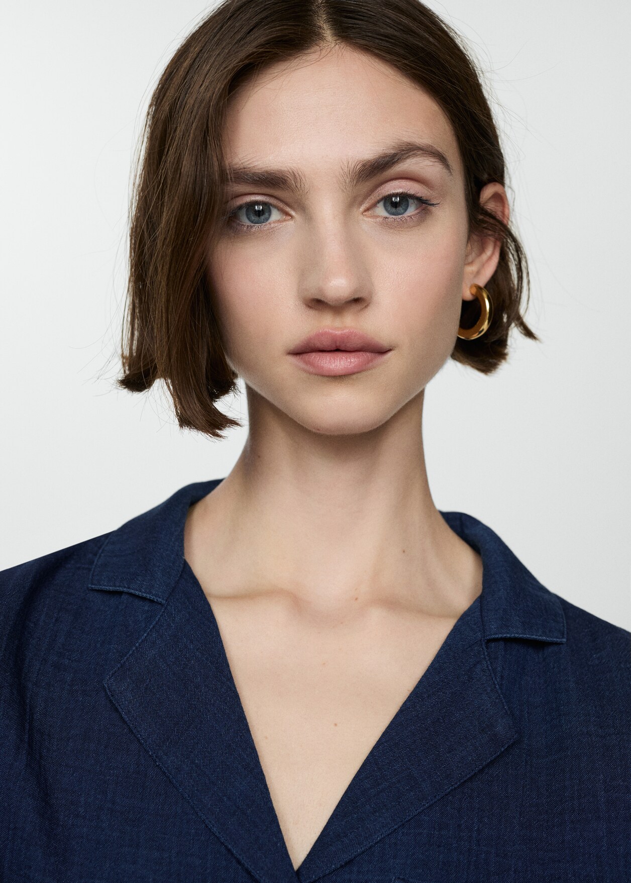 Short sleeved cotton shirt Women MANGO USA