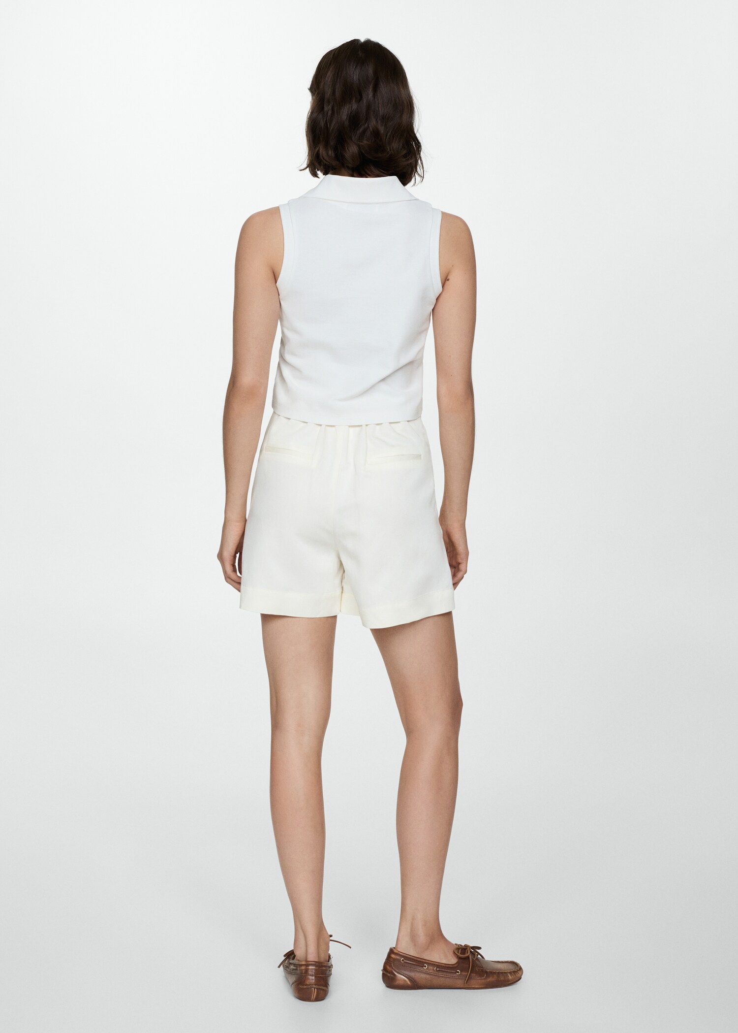 Polo crop algodón - Reverso del artículo