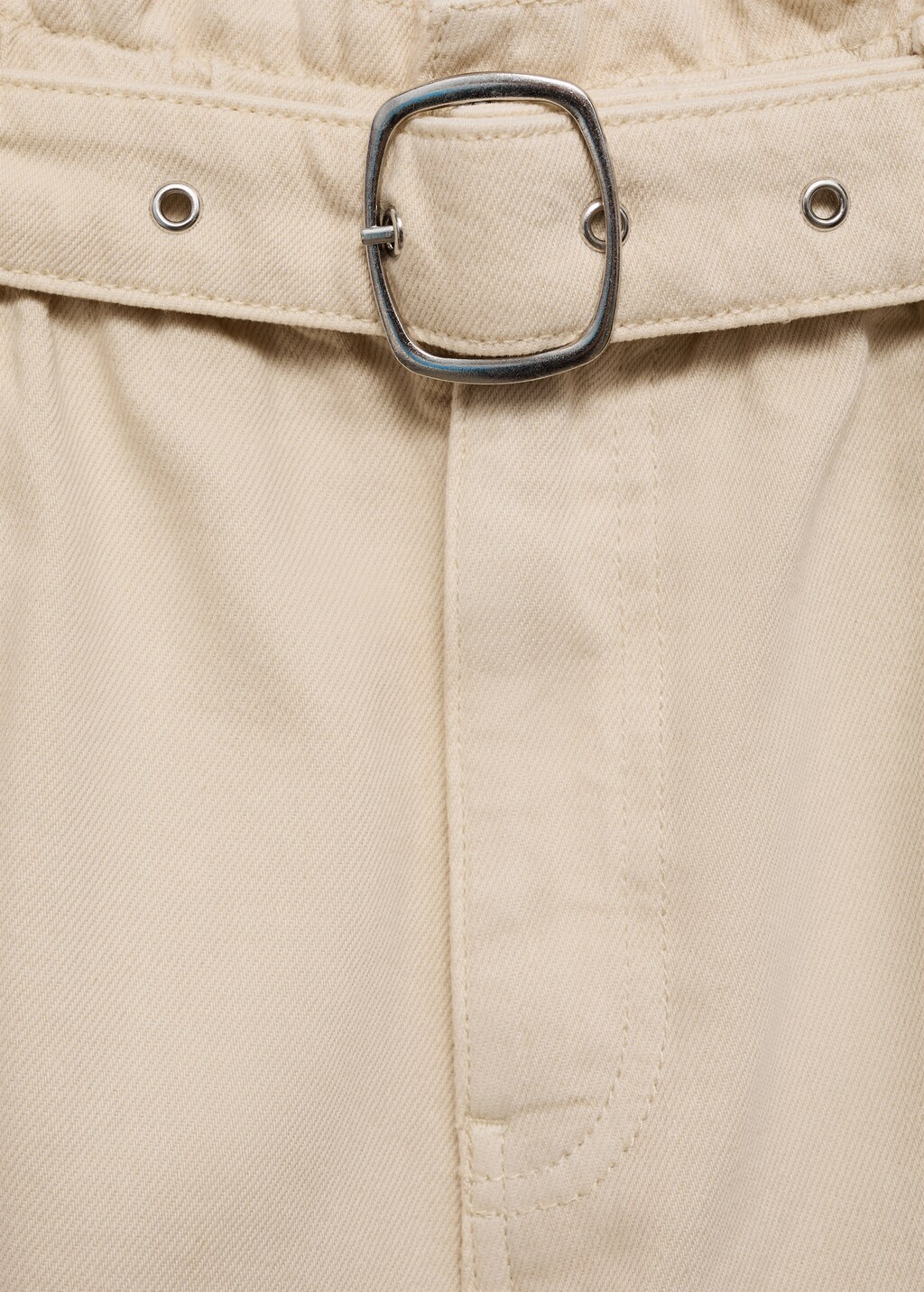 Mango Denim shorts with belt
