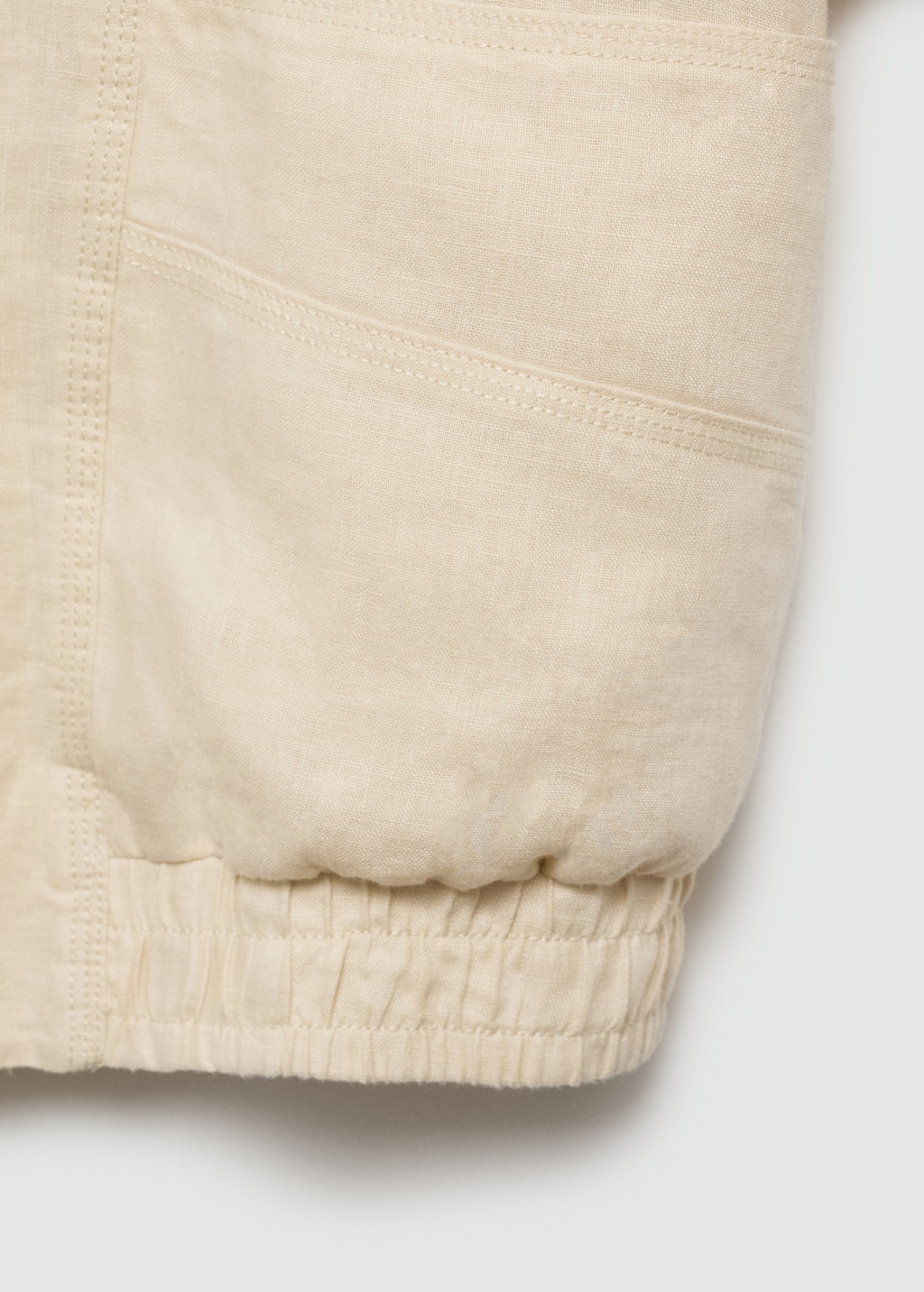 Mango Buttons linen-blend jacket thumbnail