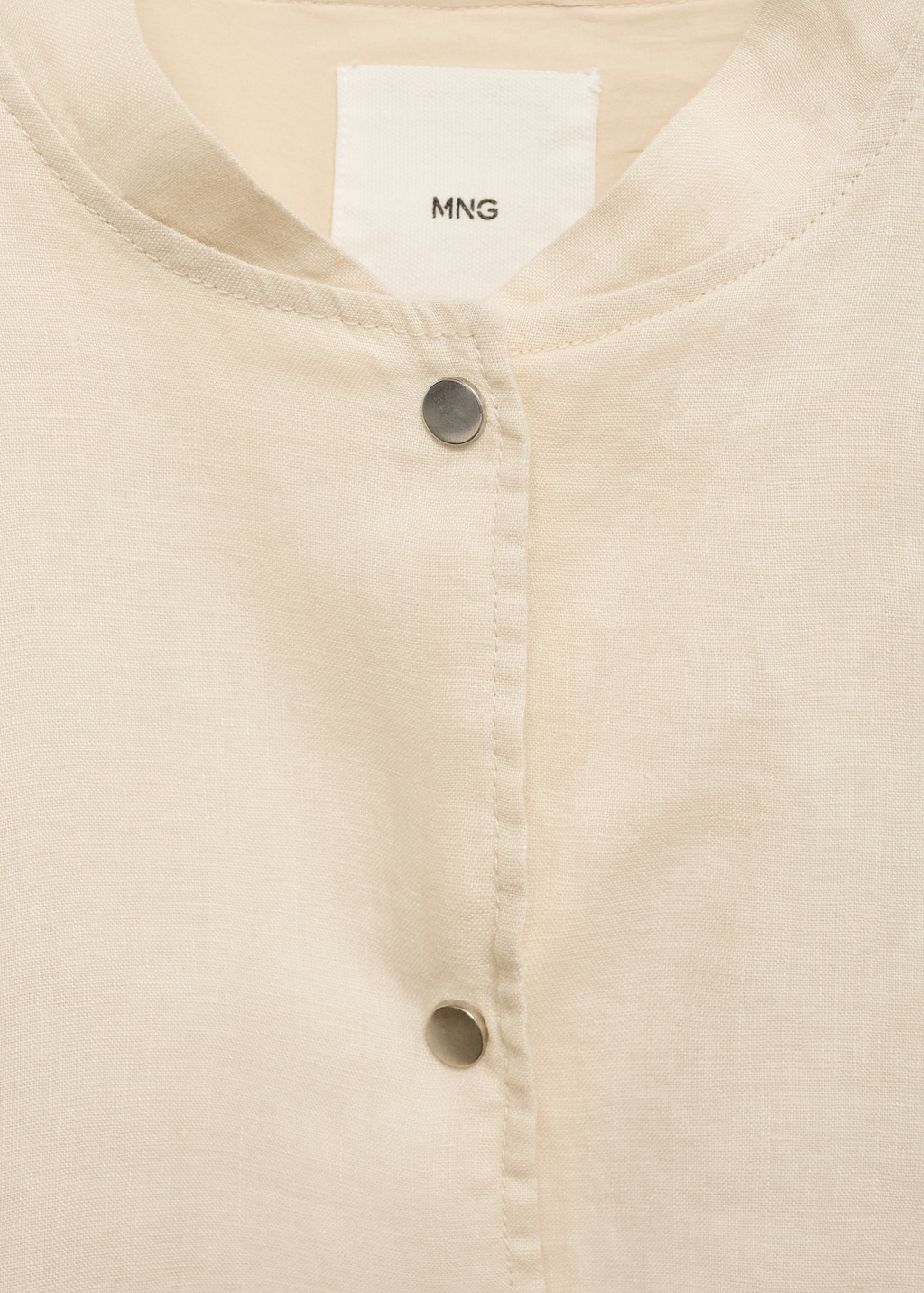 Mango Buttons linen-blend jacket thumbnail