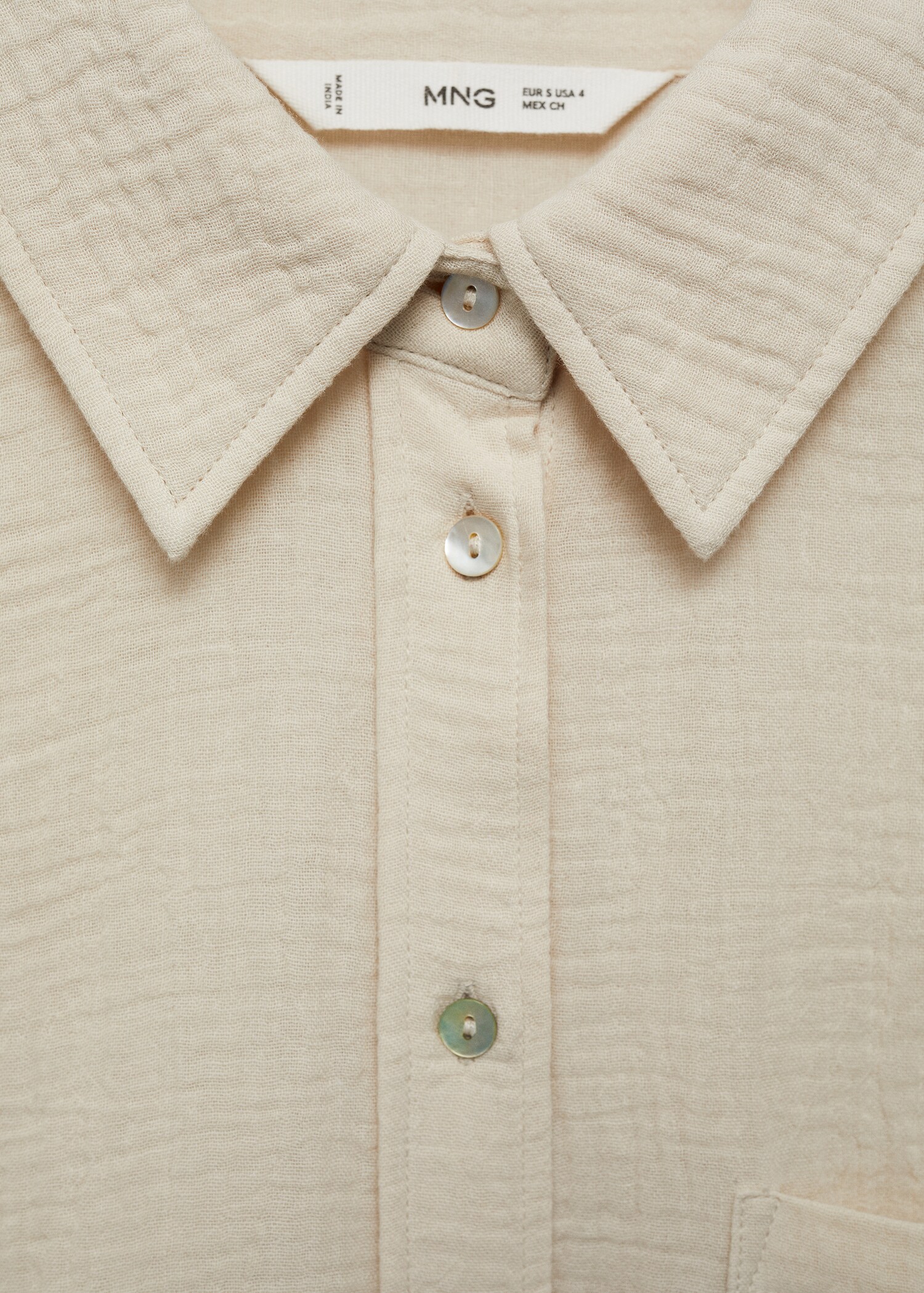 Chemise coton à poche - Détail de l'article 8