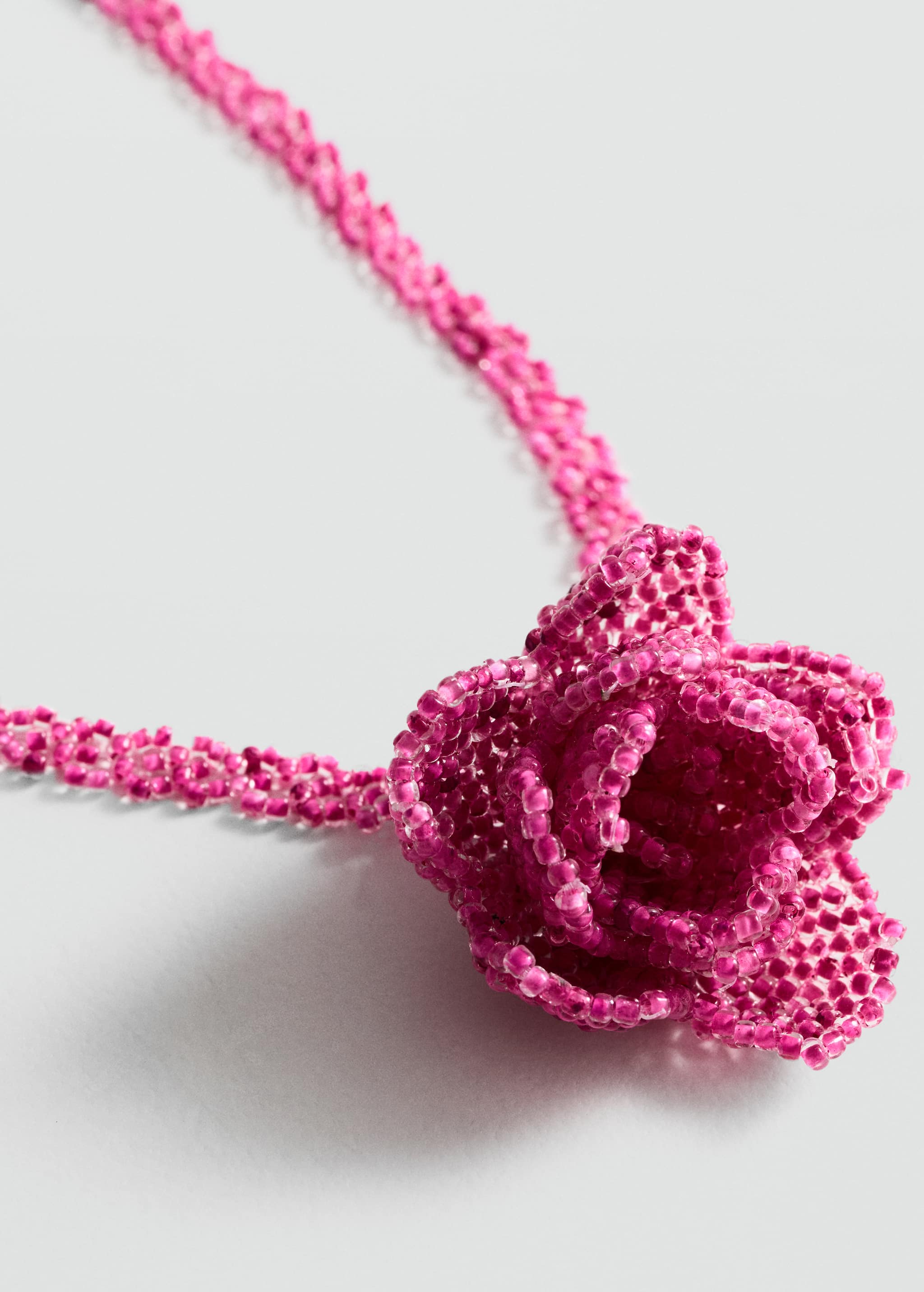 Flower crystal necklace