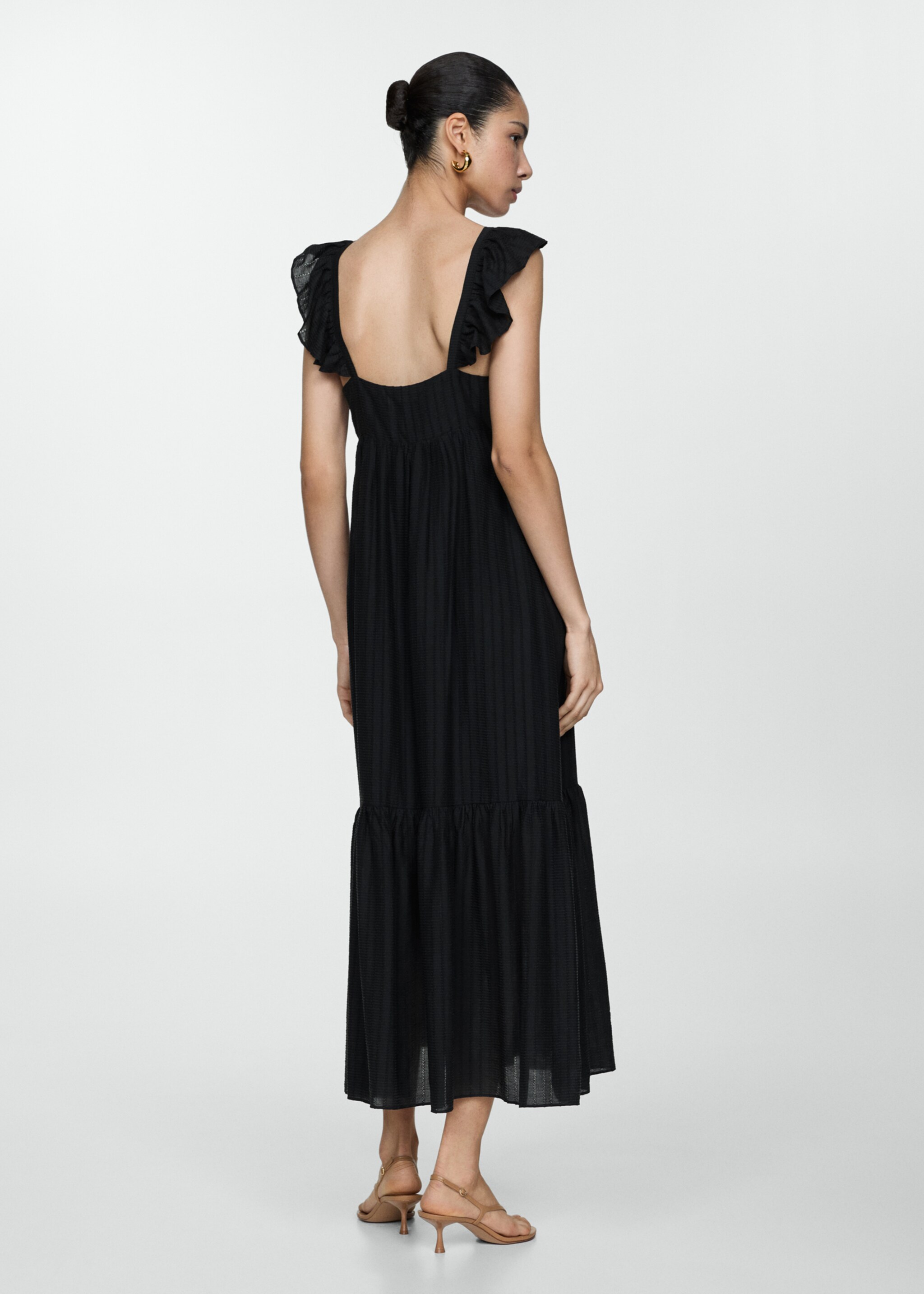 Vestido textura volantes - Reverso del artículo