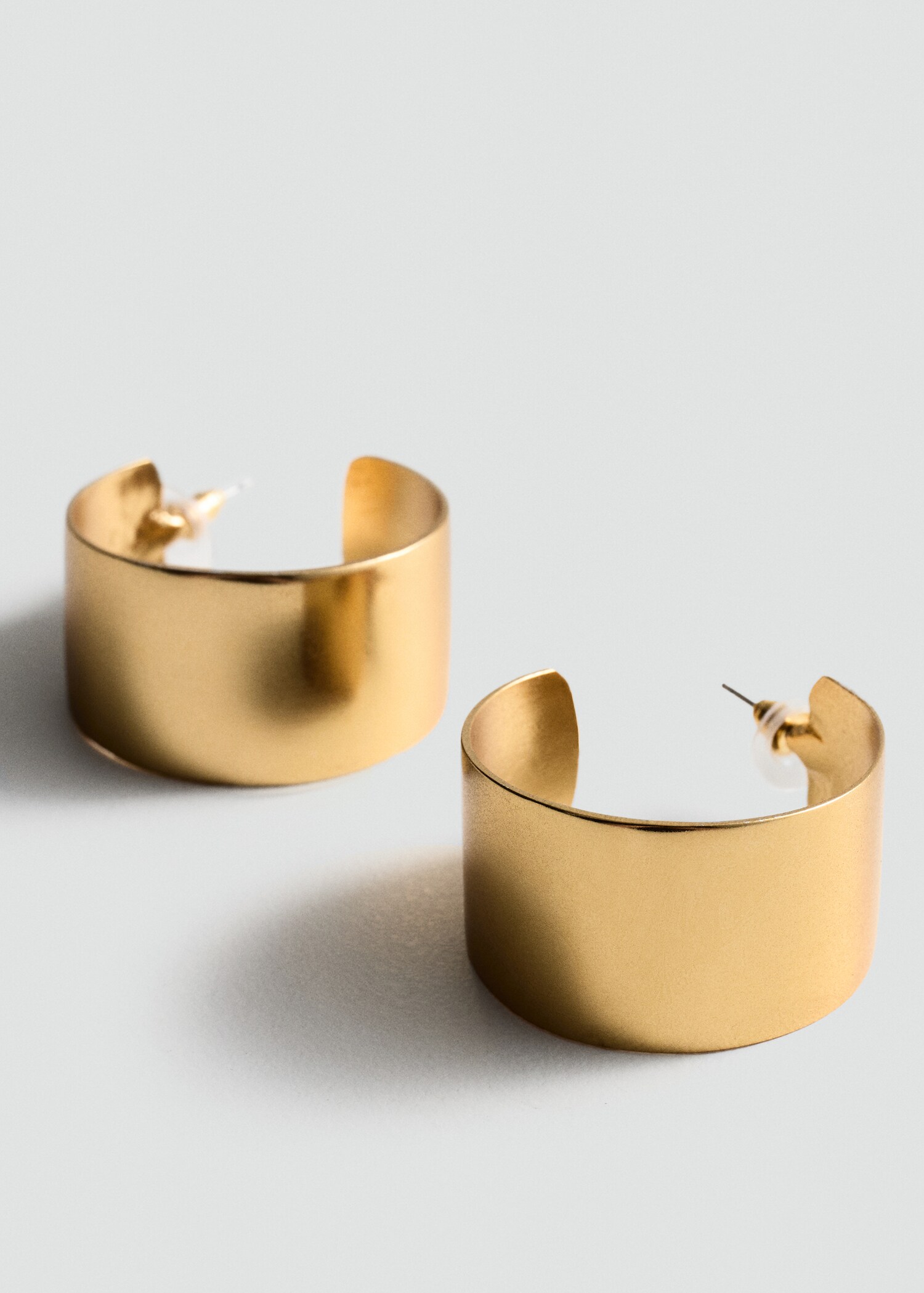 Volume hoop earrings - Medium plane