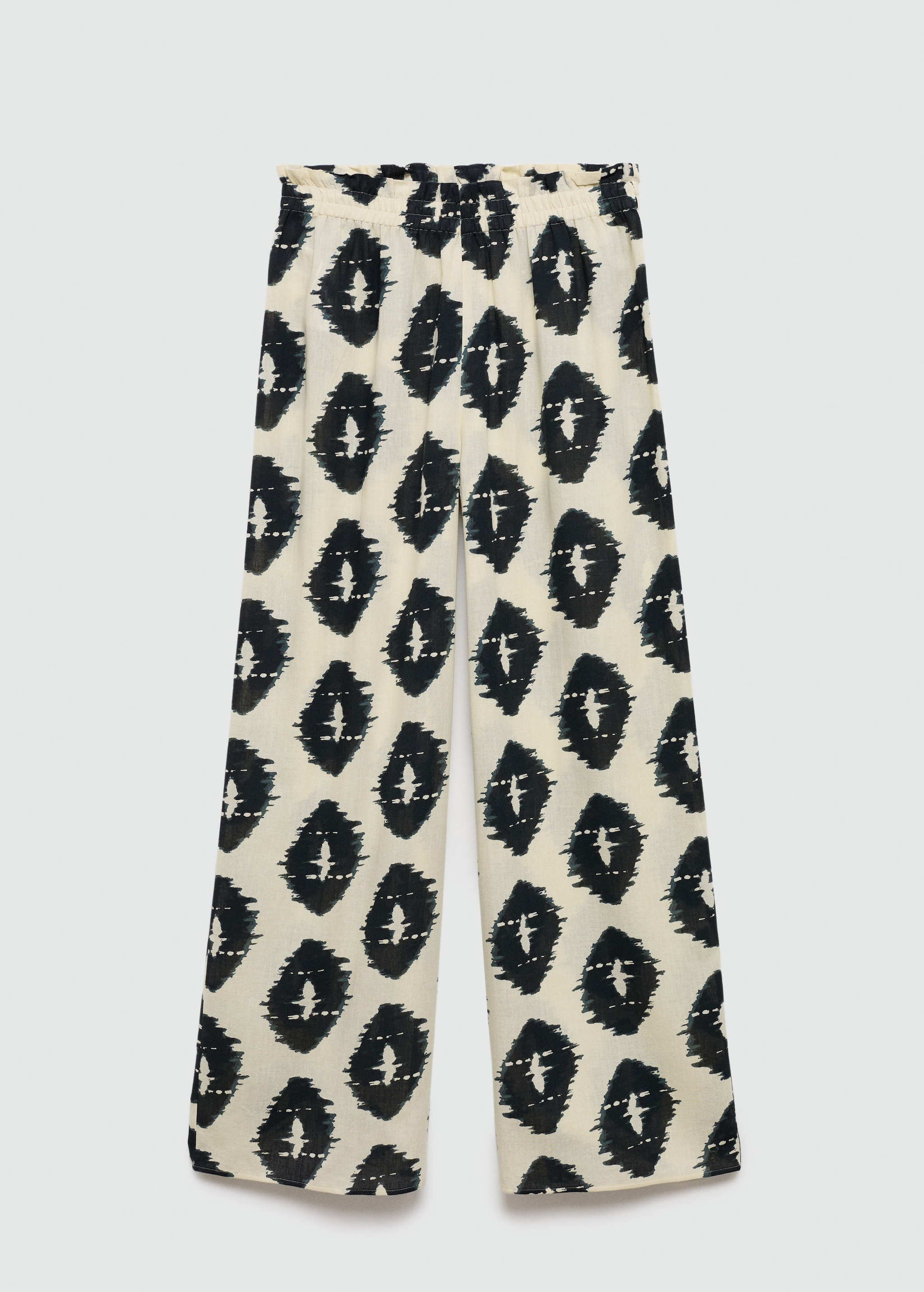 Wideleg printed trousers - Article without model