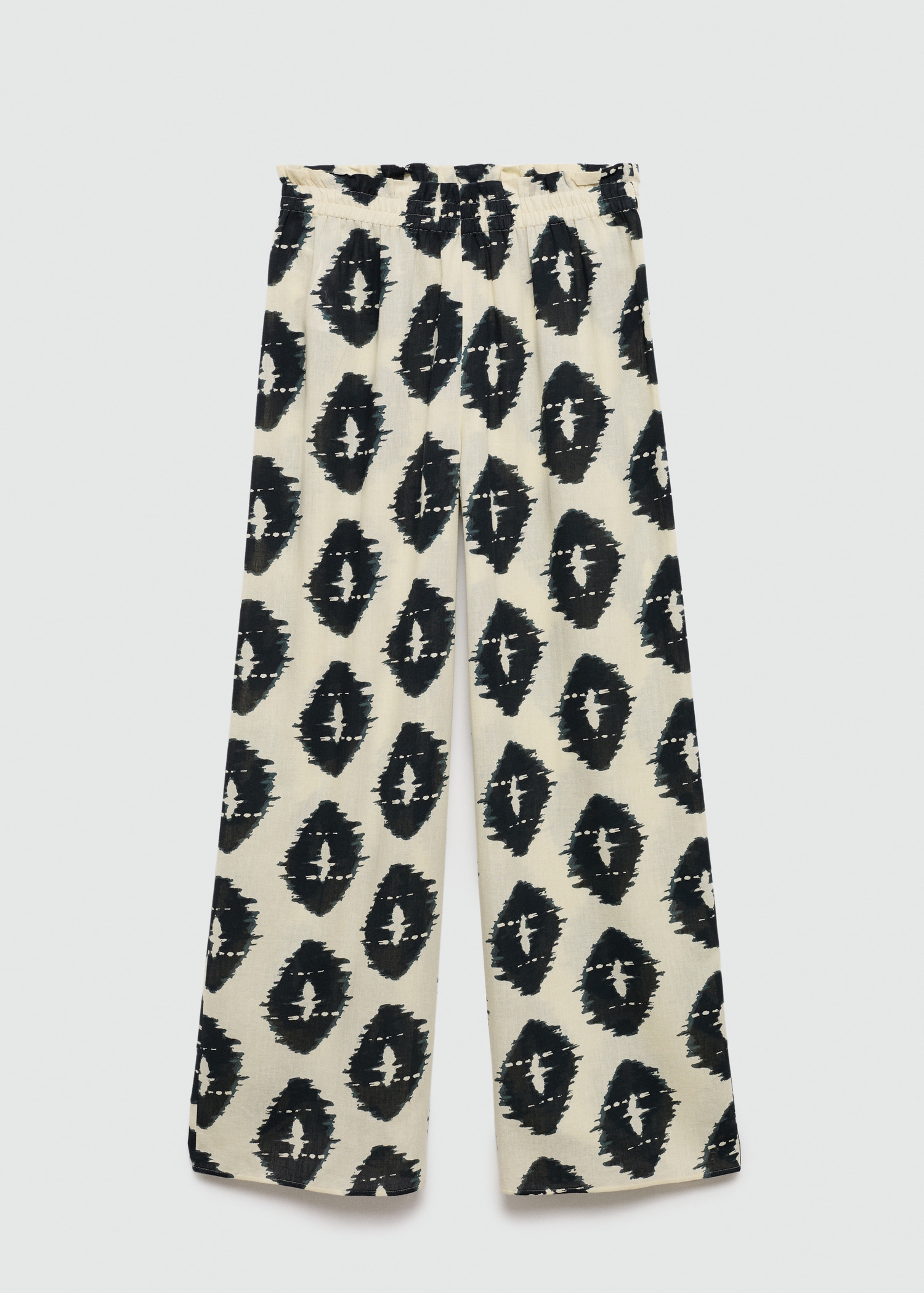 Wideleg printed trousers - Article without model