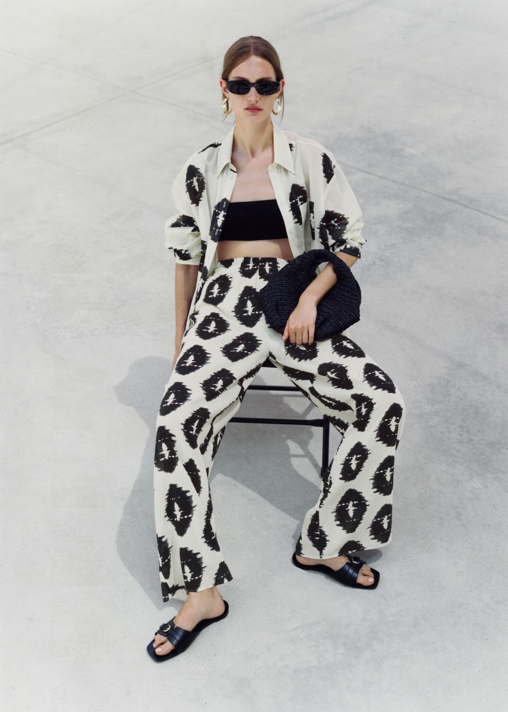 Mango leopard print trousers deals