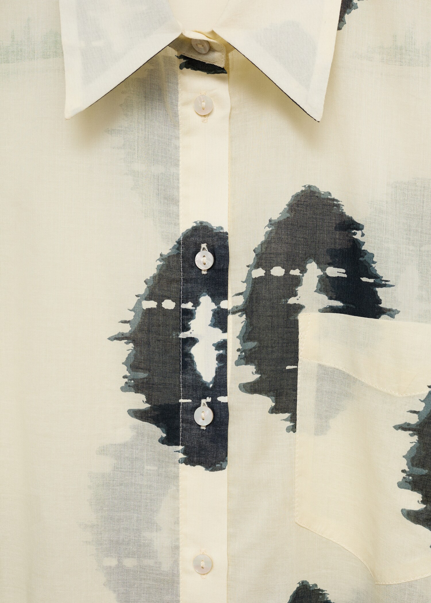 Chemise imprimée semi-transparente - Détail de l'article 8
