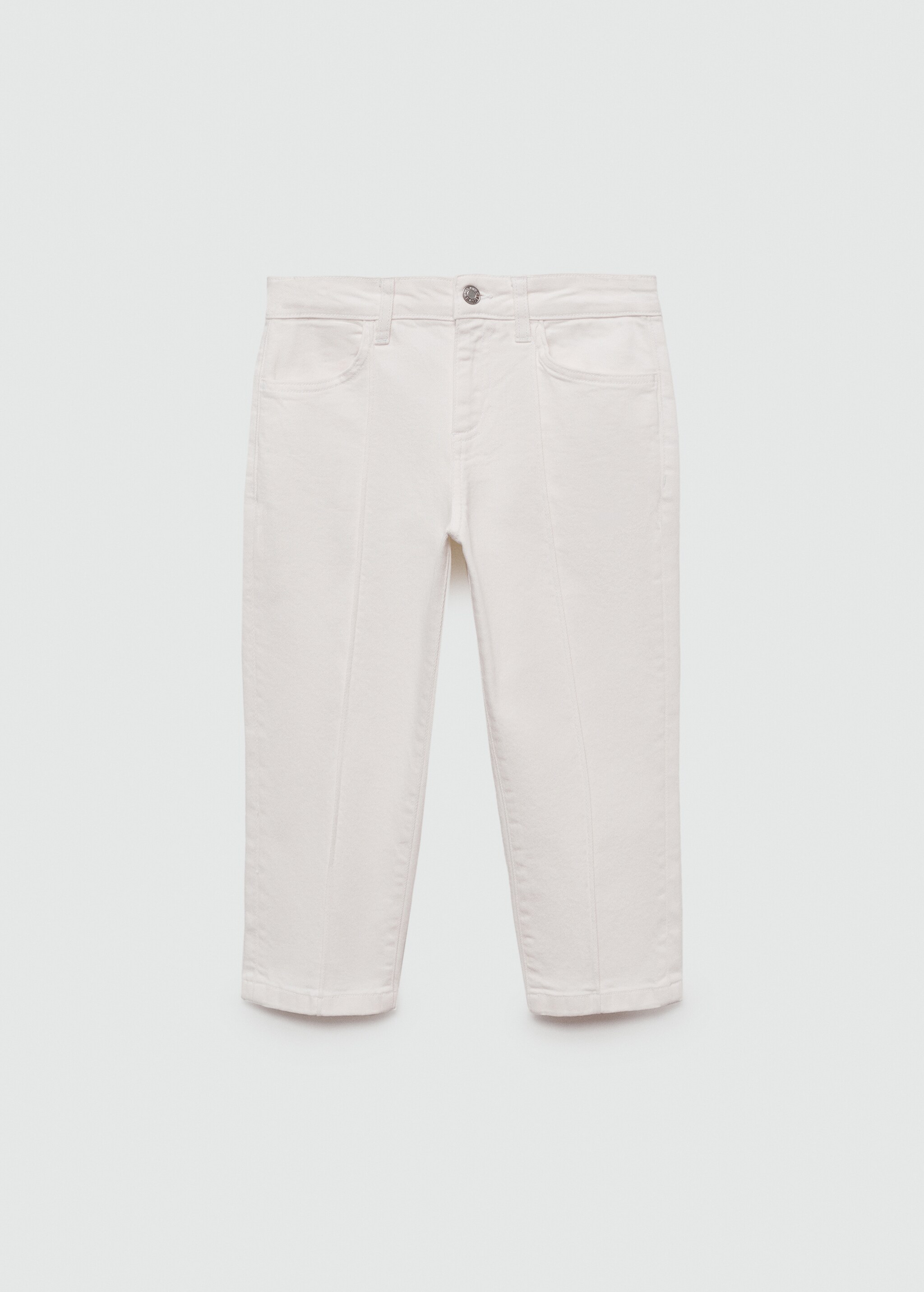 Slim-fit capri-jeans met sierstiksels - Artikel zonder model