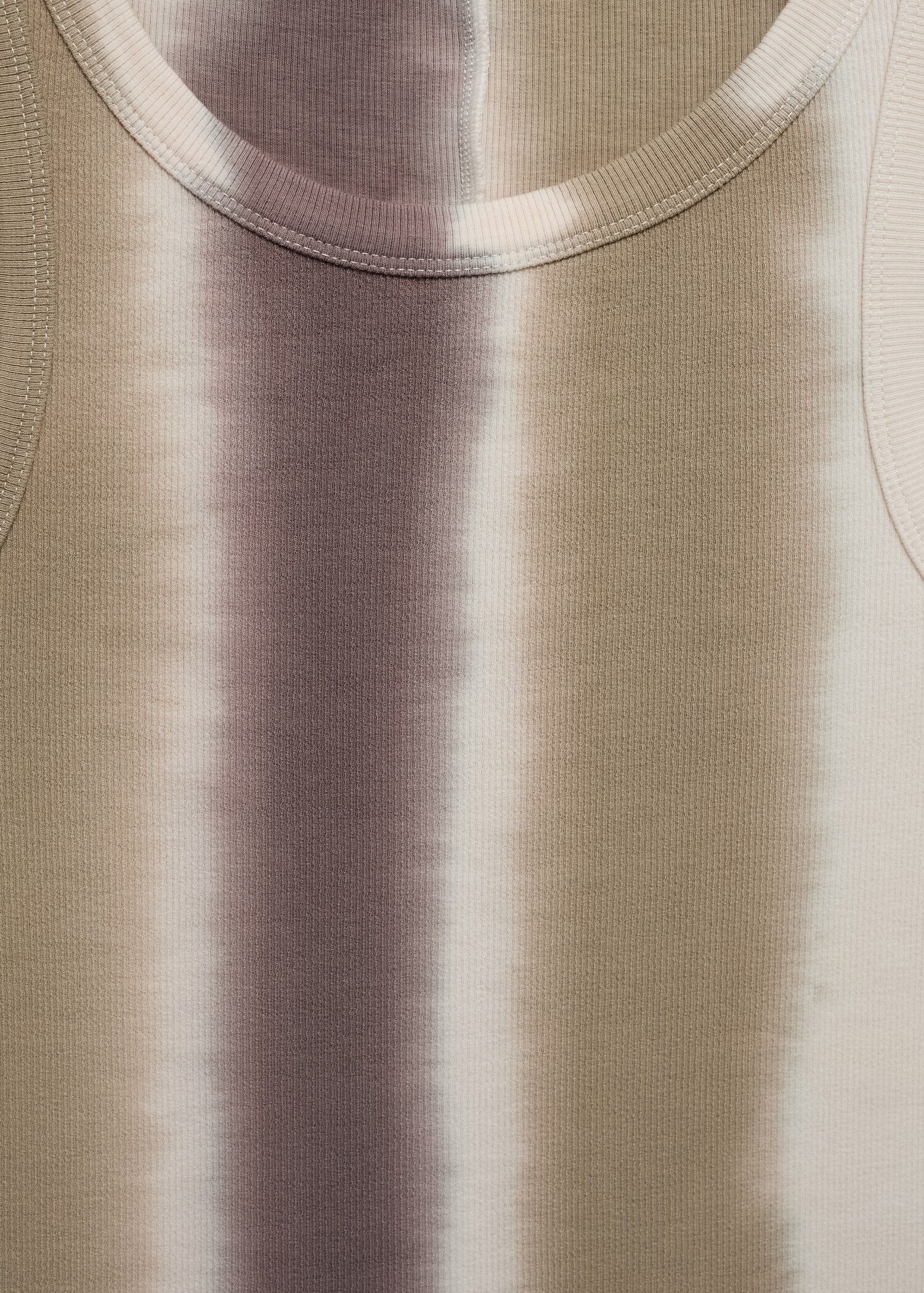Tie-dye ribbed top - Details of the article 8
