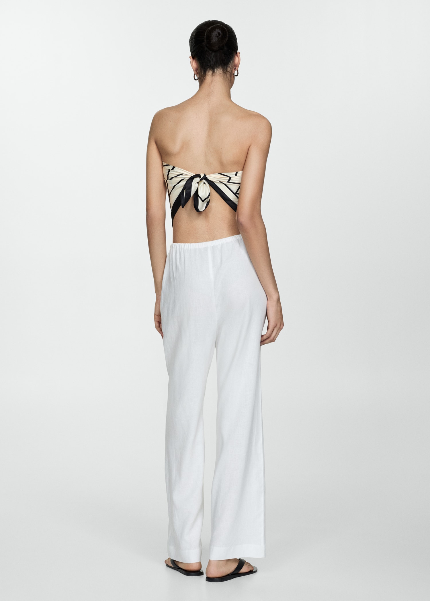 Pantalon droit lin - Verso de l’article