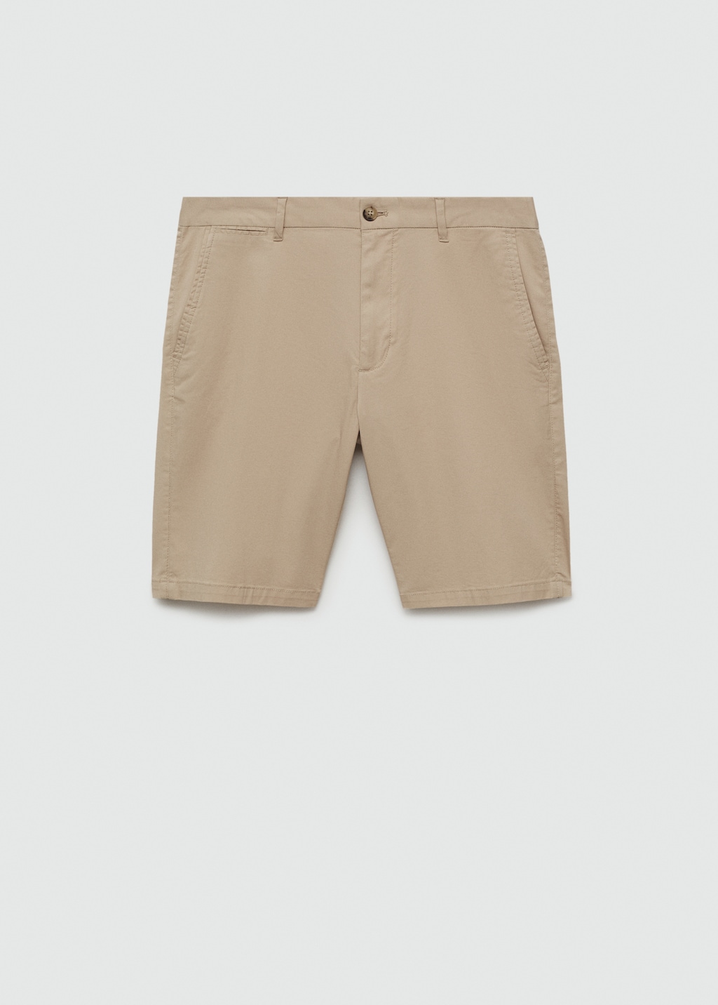 Slim-fit chino cotton bermuda shorts