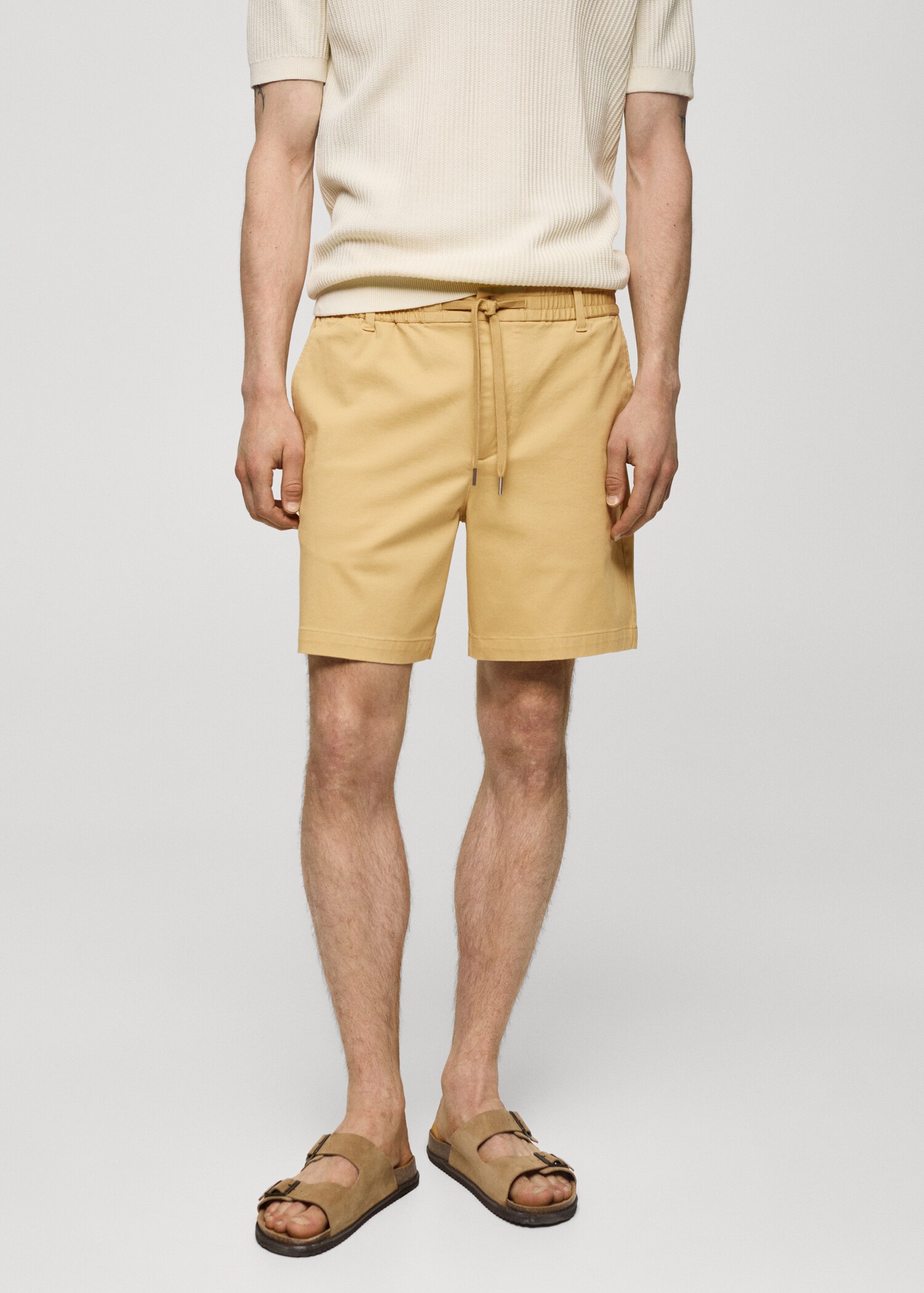 Bermudas algodón cordón - Plano medio