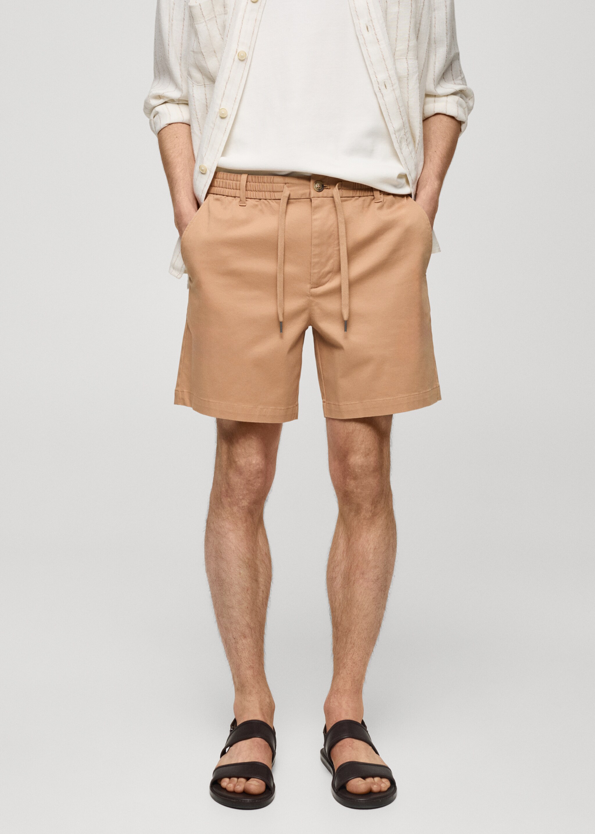 Bermudas algodón cordón - Plano medio