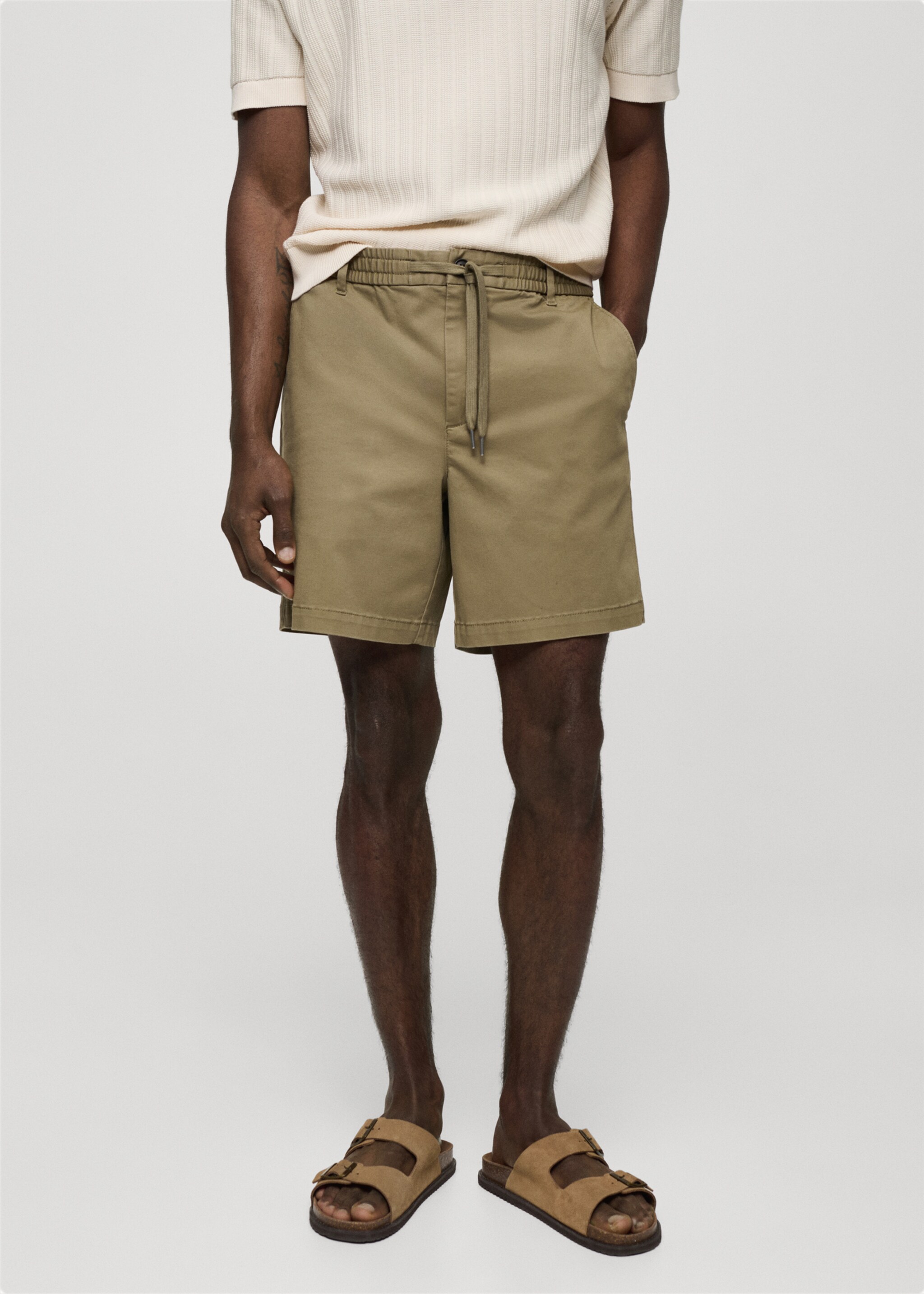 Bermudas algodón cordón - Plano medio