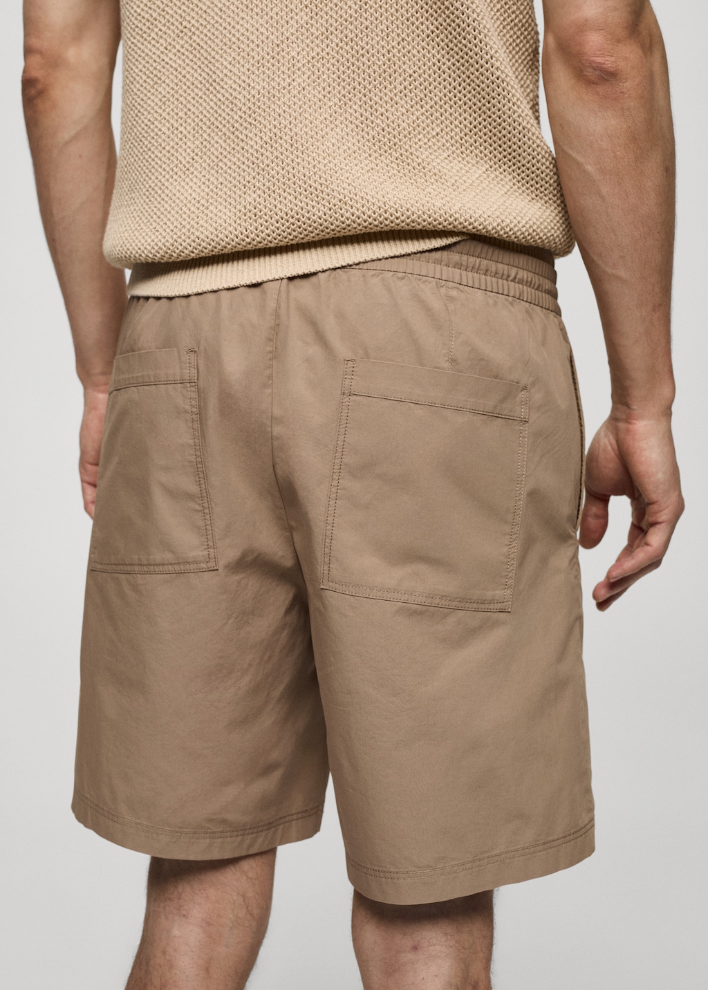 100 cotton bermuda shorts with drawstring Men MANGO Cambodia