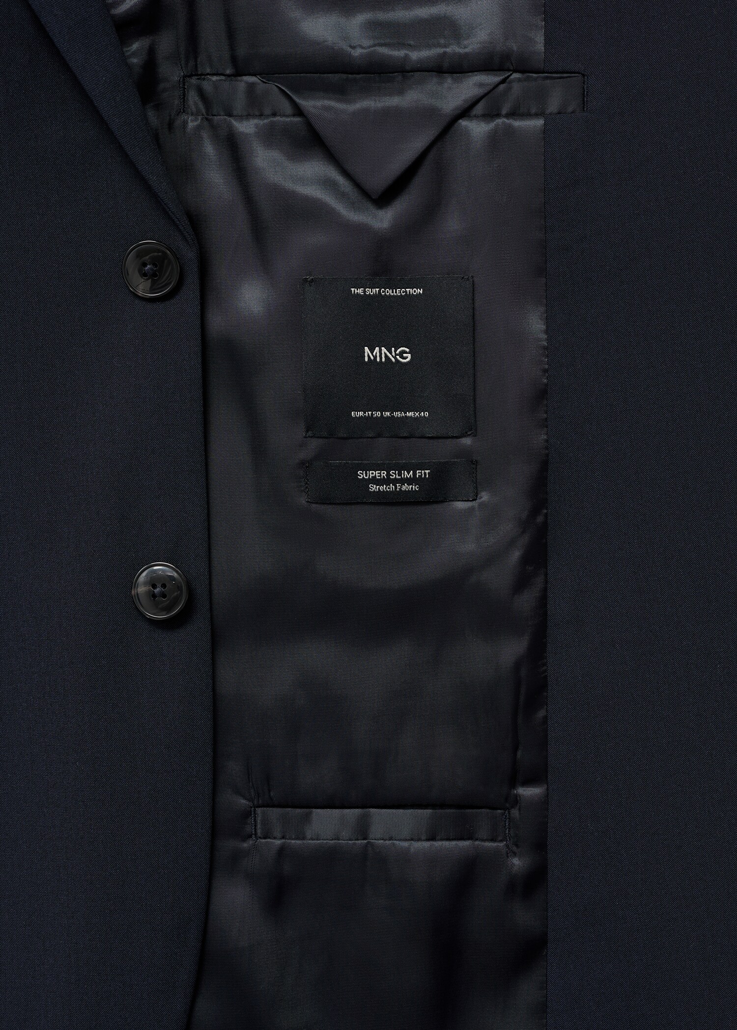 Super slim-fit suit jacket in stretch fabric - Details of the article 0
