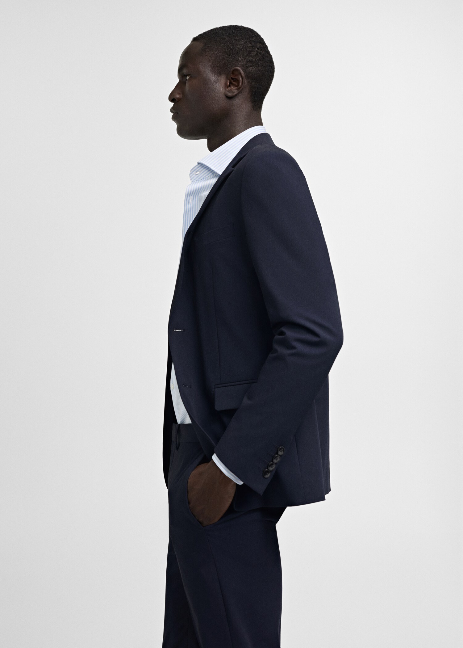 Super slim-fit suit jacket in stretch fabric - Details of the article 2
