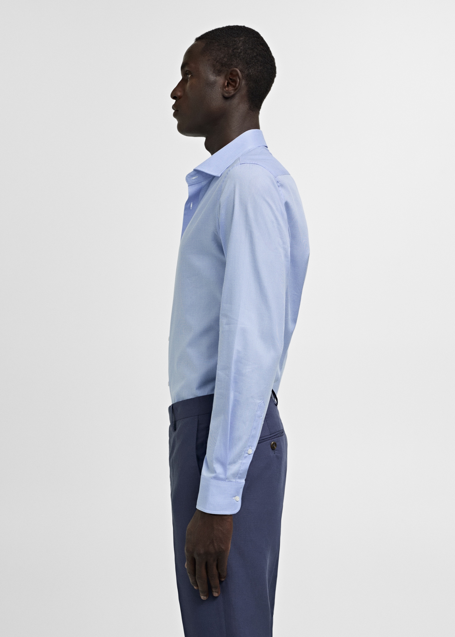 Chemise costume slim-fit twill micro-imprimé - Détail de l'article 2