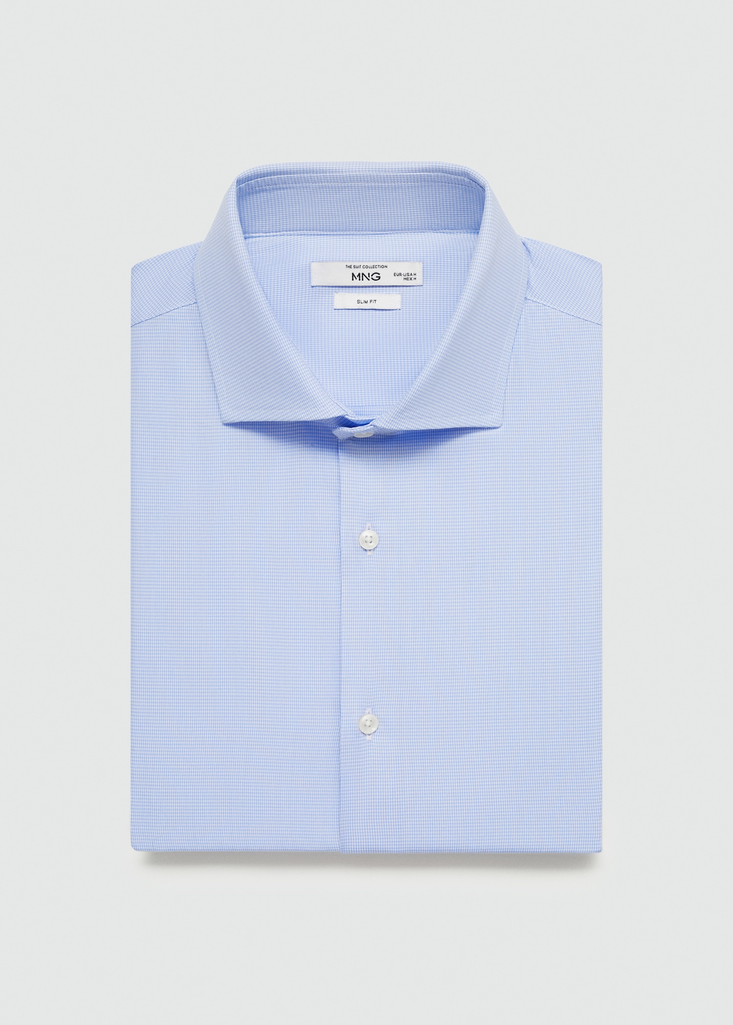 Chemise costume slim-fit twill micro-imprimé - Détail de l'article 8