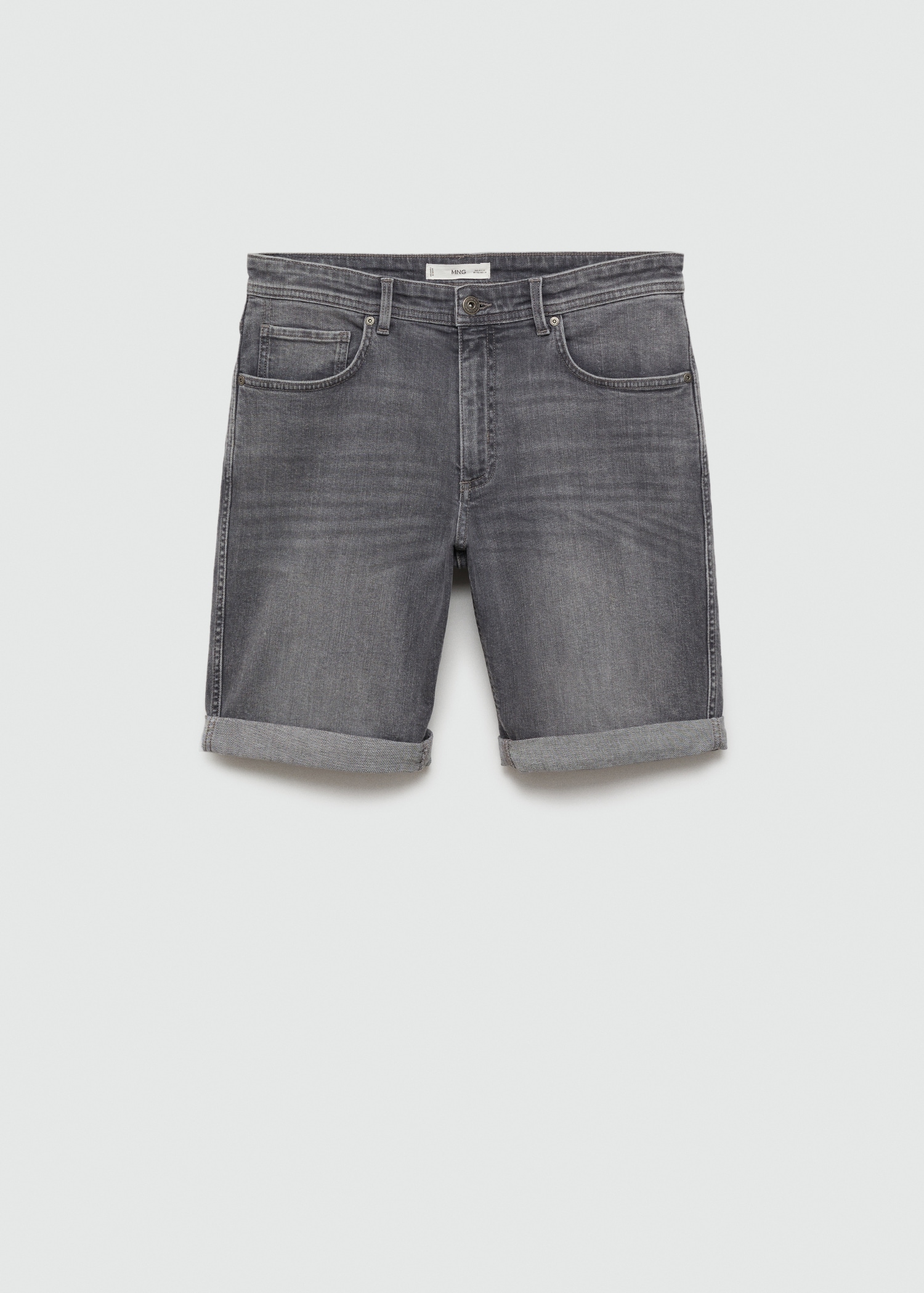Slim-fit denim bermuda shorts Men MANGO Vietnam - Main Image