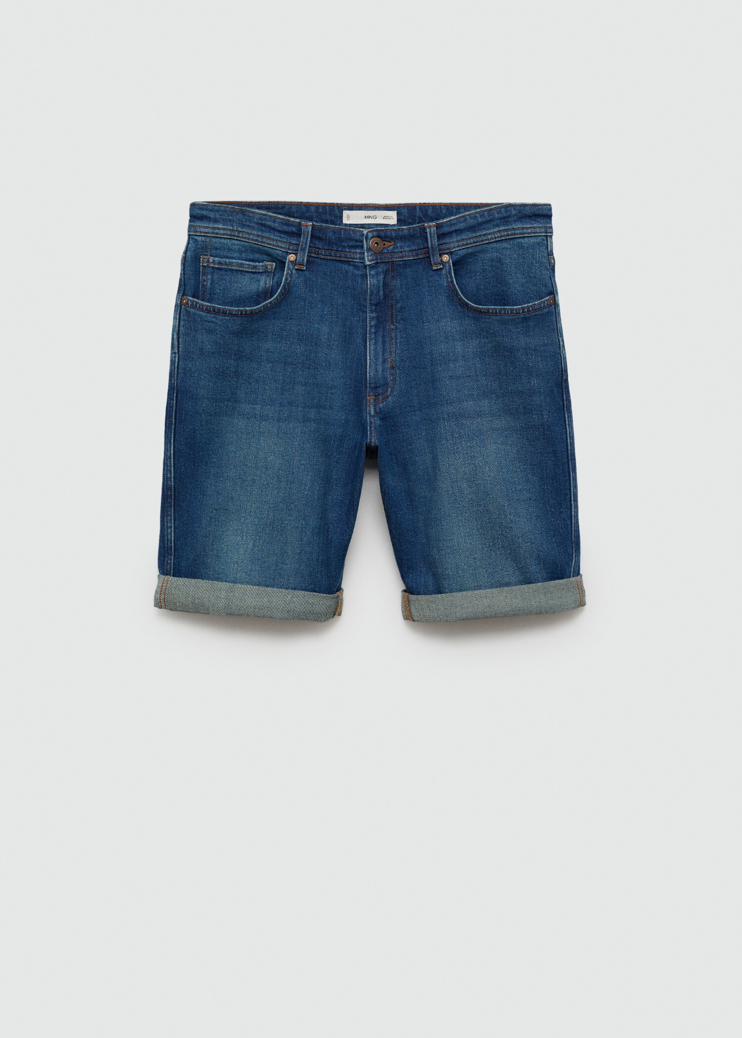 Jeansbermudas slim fit - Artikel utan modell