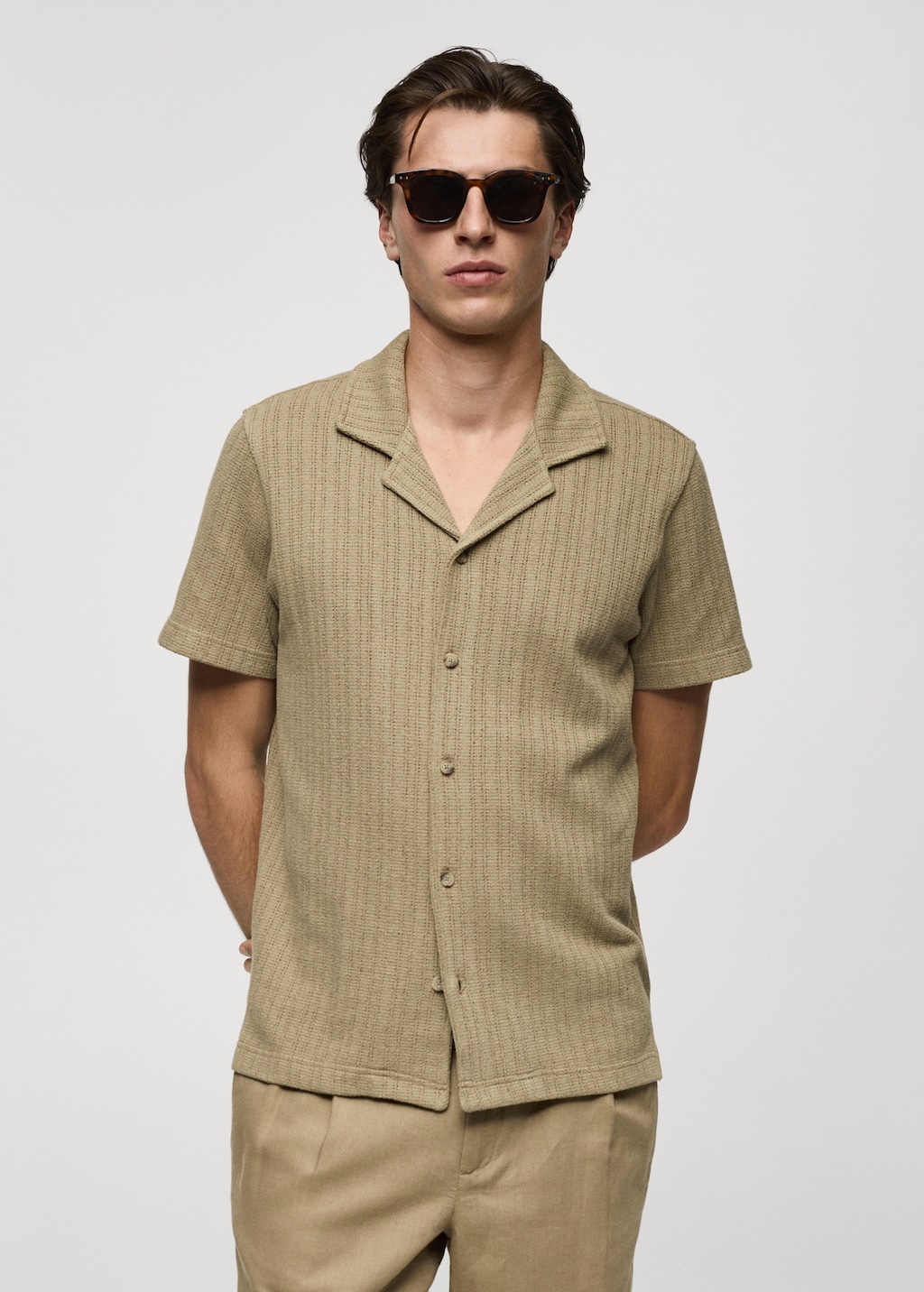 Mango Regular Fit-Strickhemd