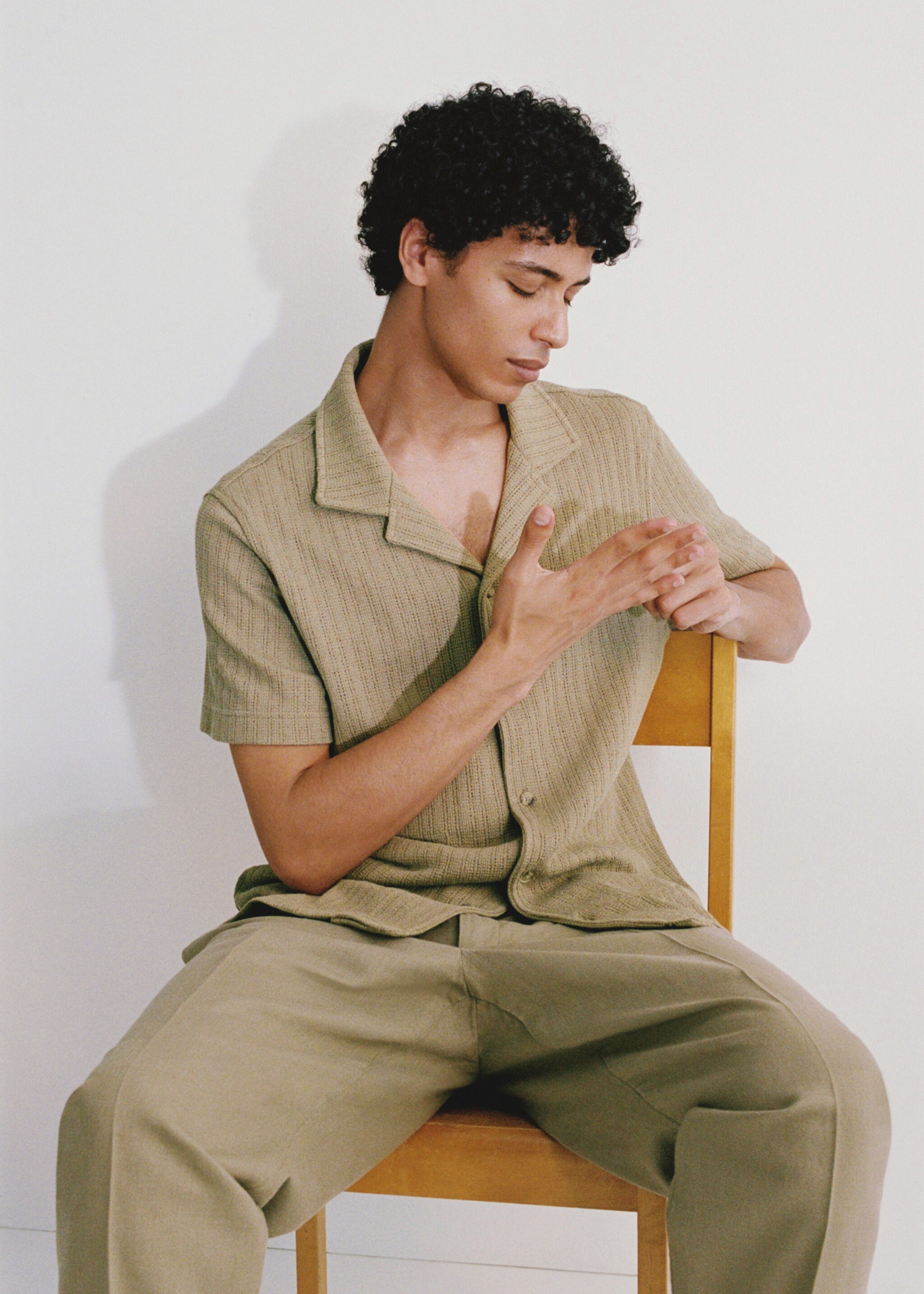 Regular-fit knitted shirt - Details of the article 4