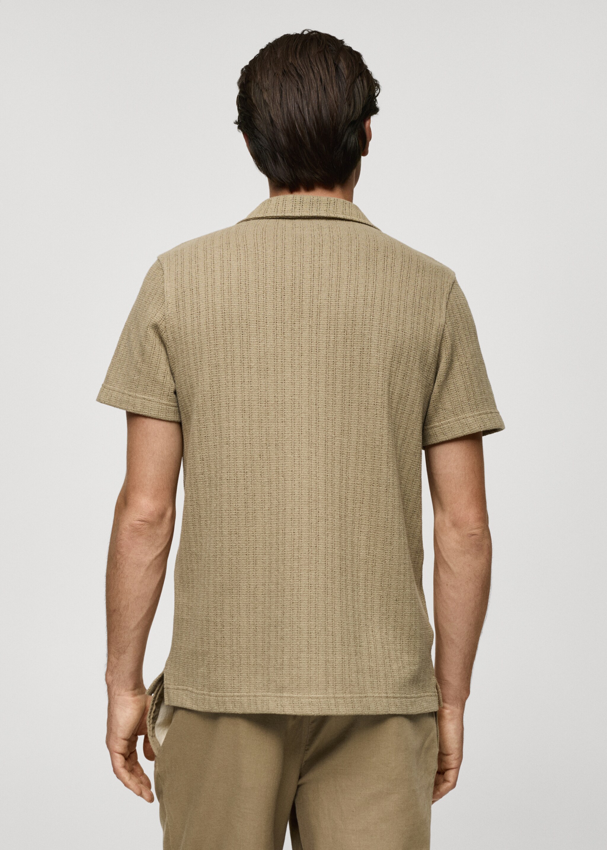 Regular-fit knitted shirt - Reverse of the article