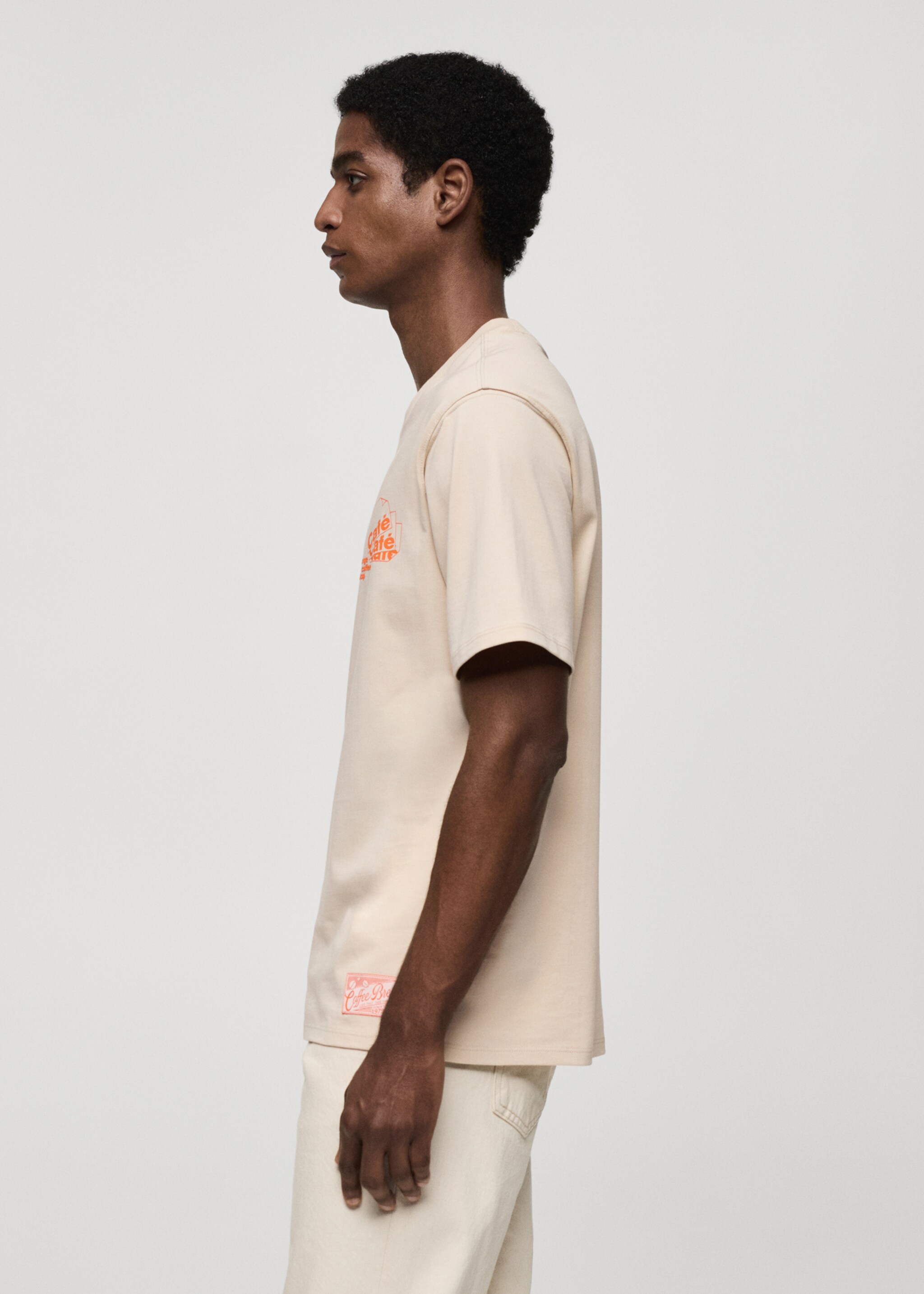 Printed cotton-blend T-shirt - Details of the article 2