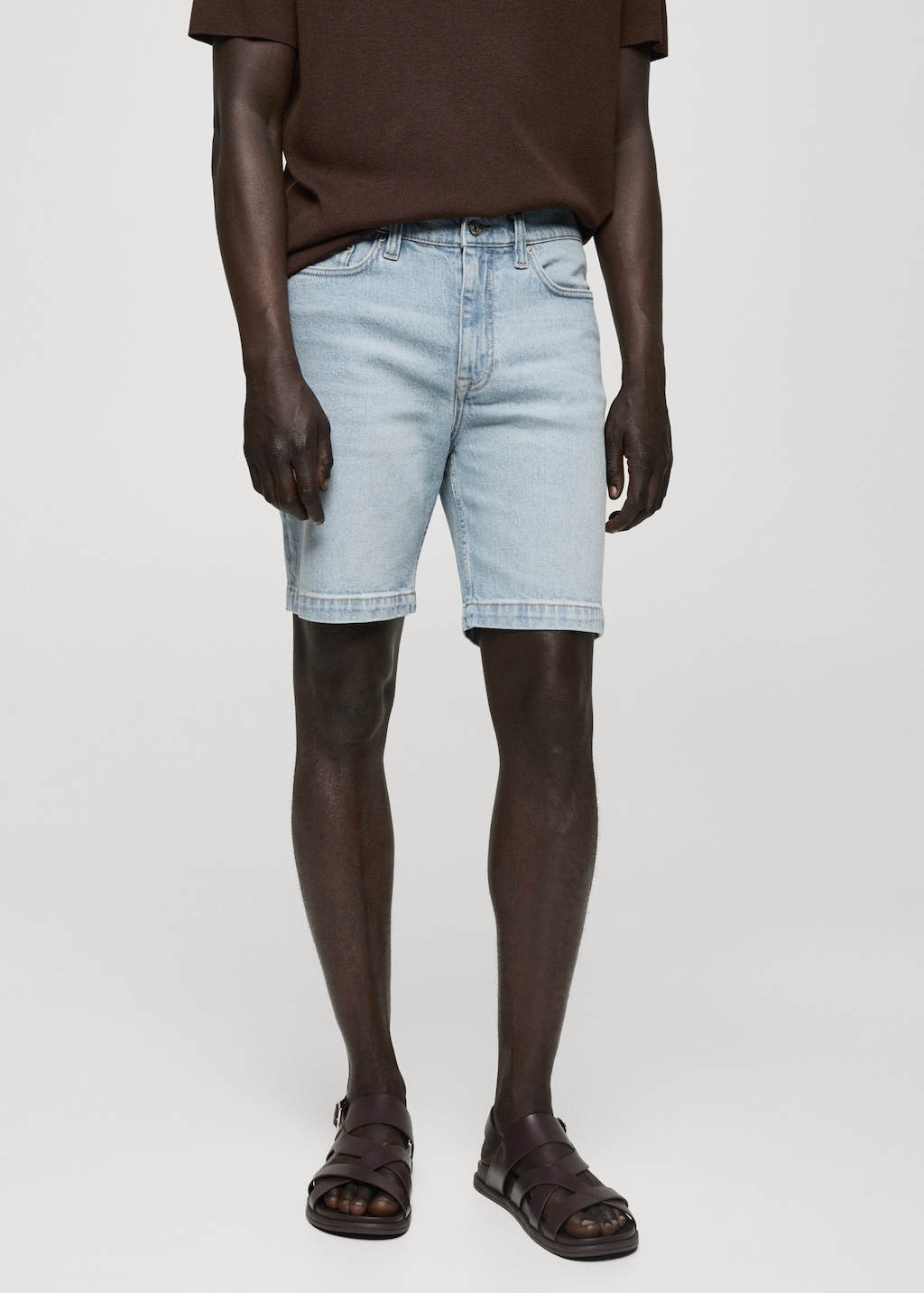 Mango Regular Fit-Bermudashorts aus Jeans