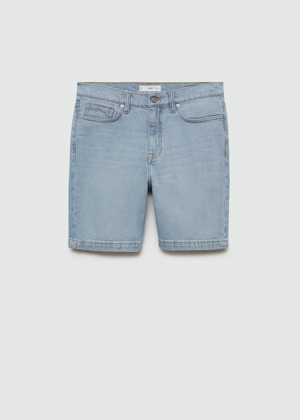 Regular fit denim bermuda ort Erkek MANGO Turkiye