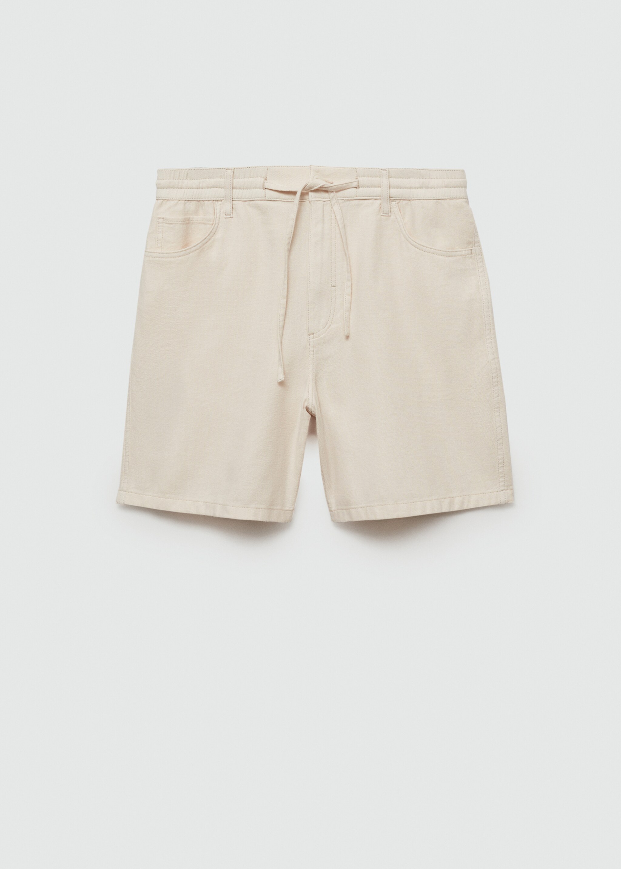 Bermudas algodón cordón - Artículo sin modelo, Blanco roto. Ref: 77040601-00.