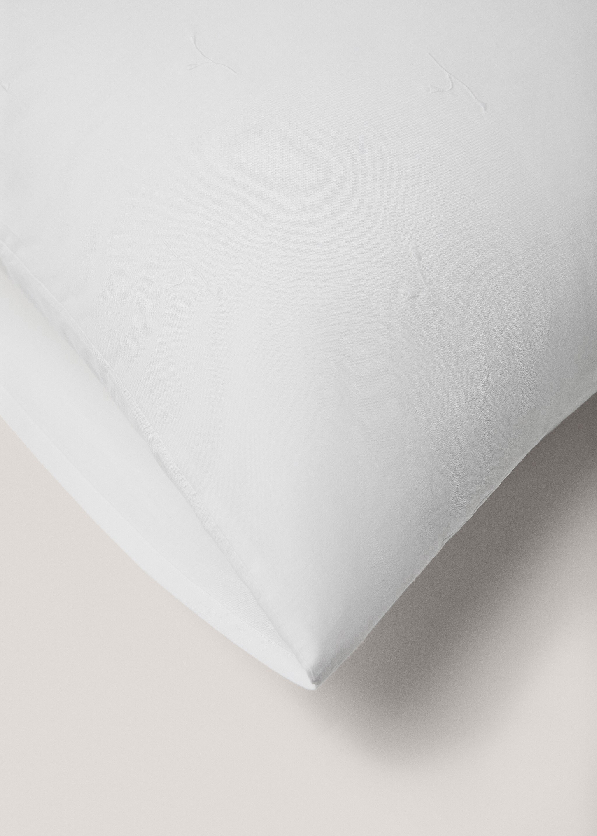 Funda de almohada algodón bordado floral 60x60cm - Detalle del artículo 4