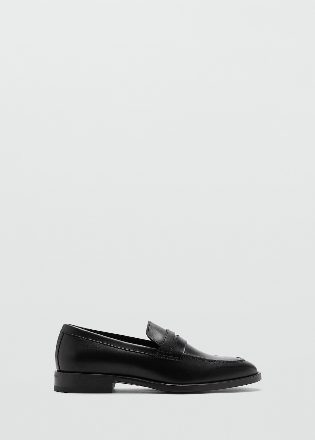 Aged leather loafers Men MANGO Saudi Arabia