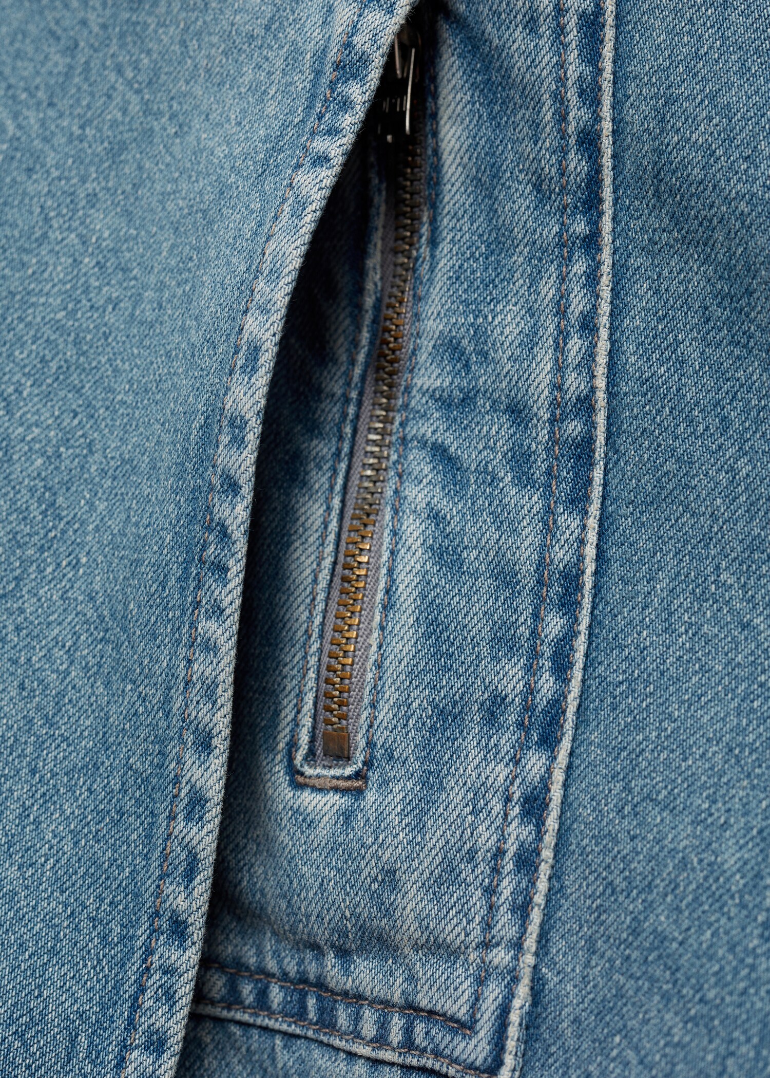 Jeans wideleg costuras botones a presión - Detalle del artículo 0