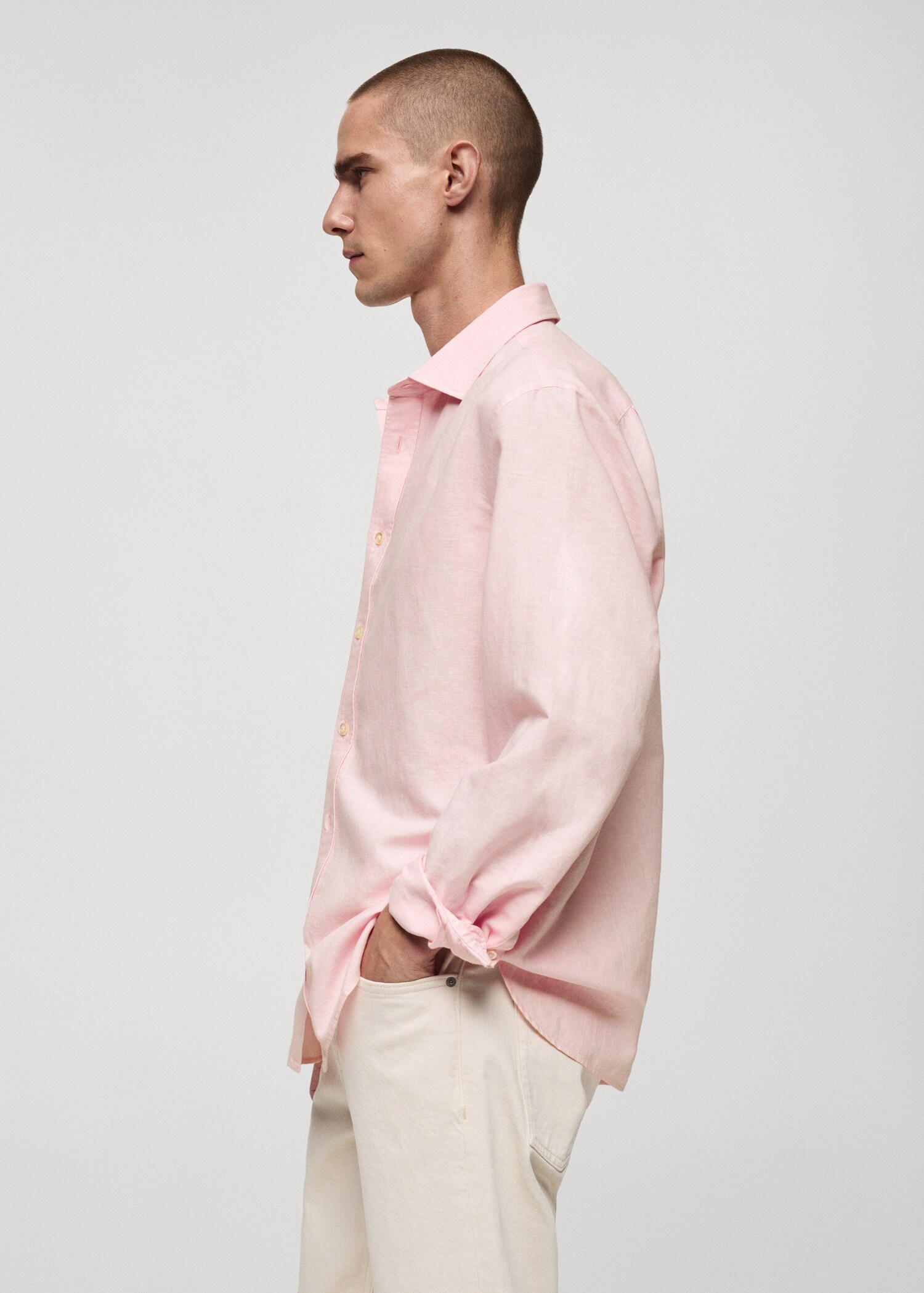 Camisa classic fit lino - Detalle del artículo 2