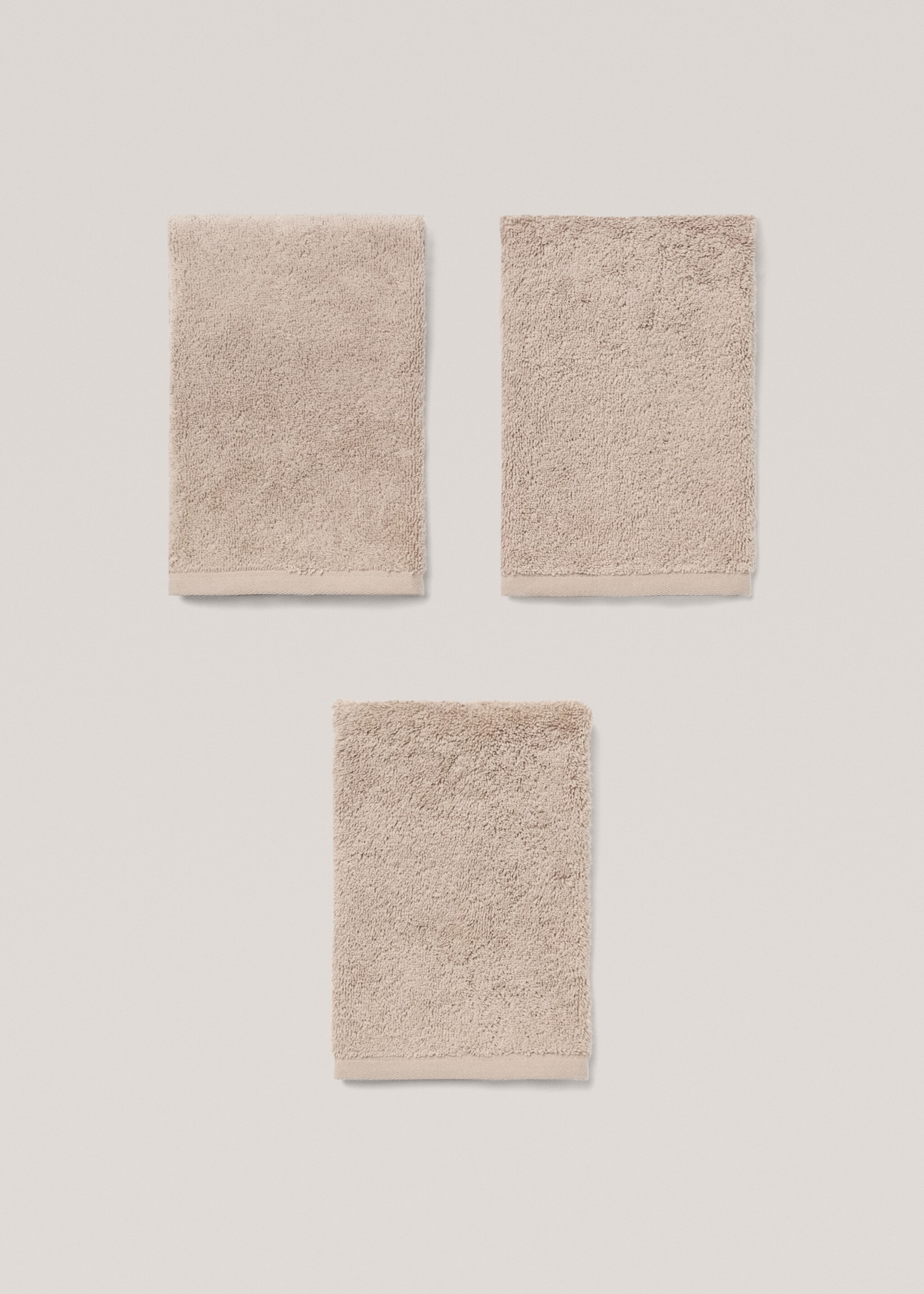 Σετ 3 βαμβακερών πετσετών 30x30cm - Προϊόν χωρίς μοντέλο