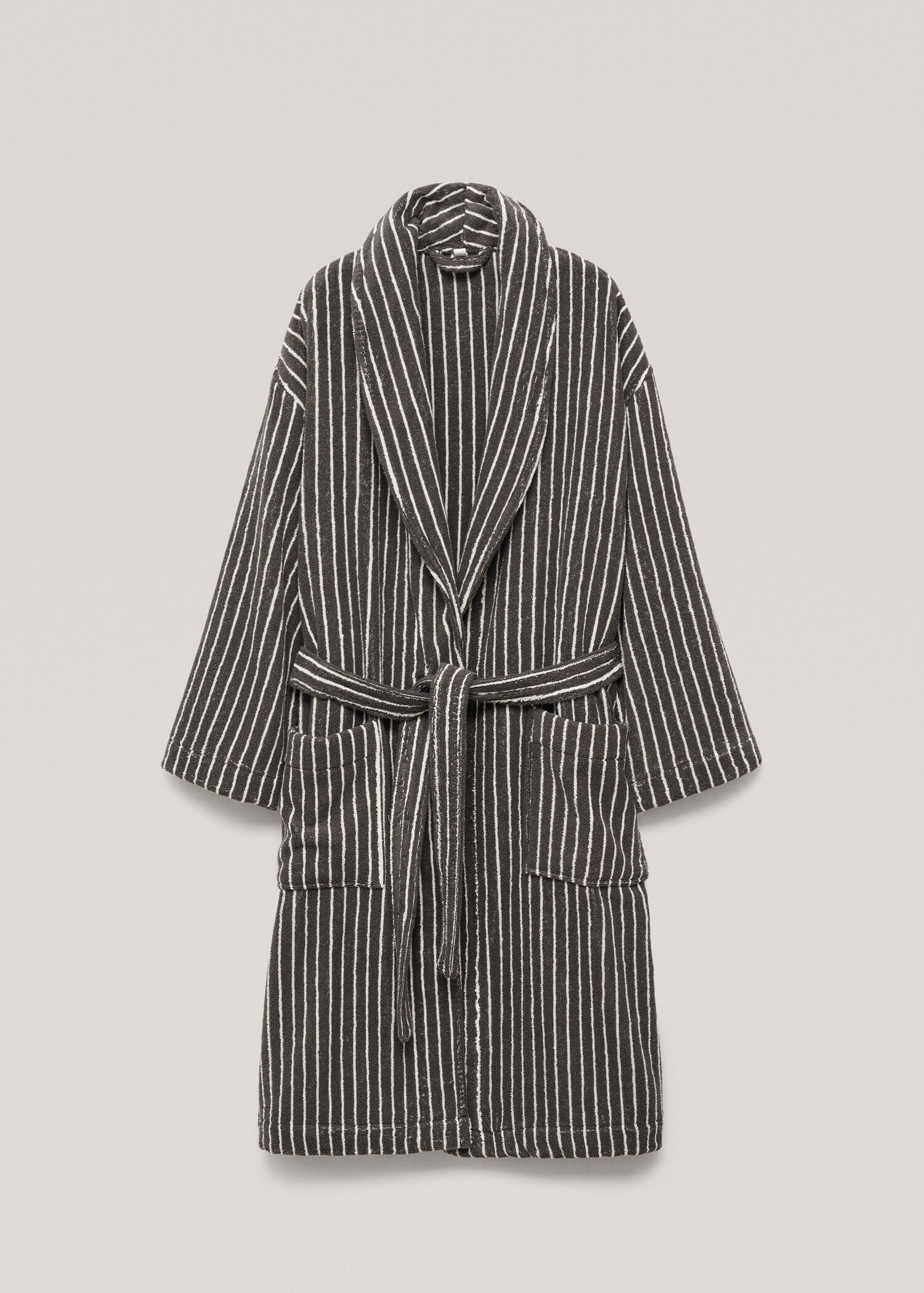 100% cotton striped bathrobe - Article without model