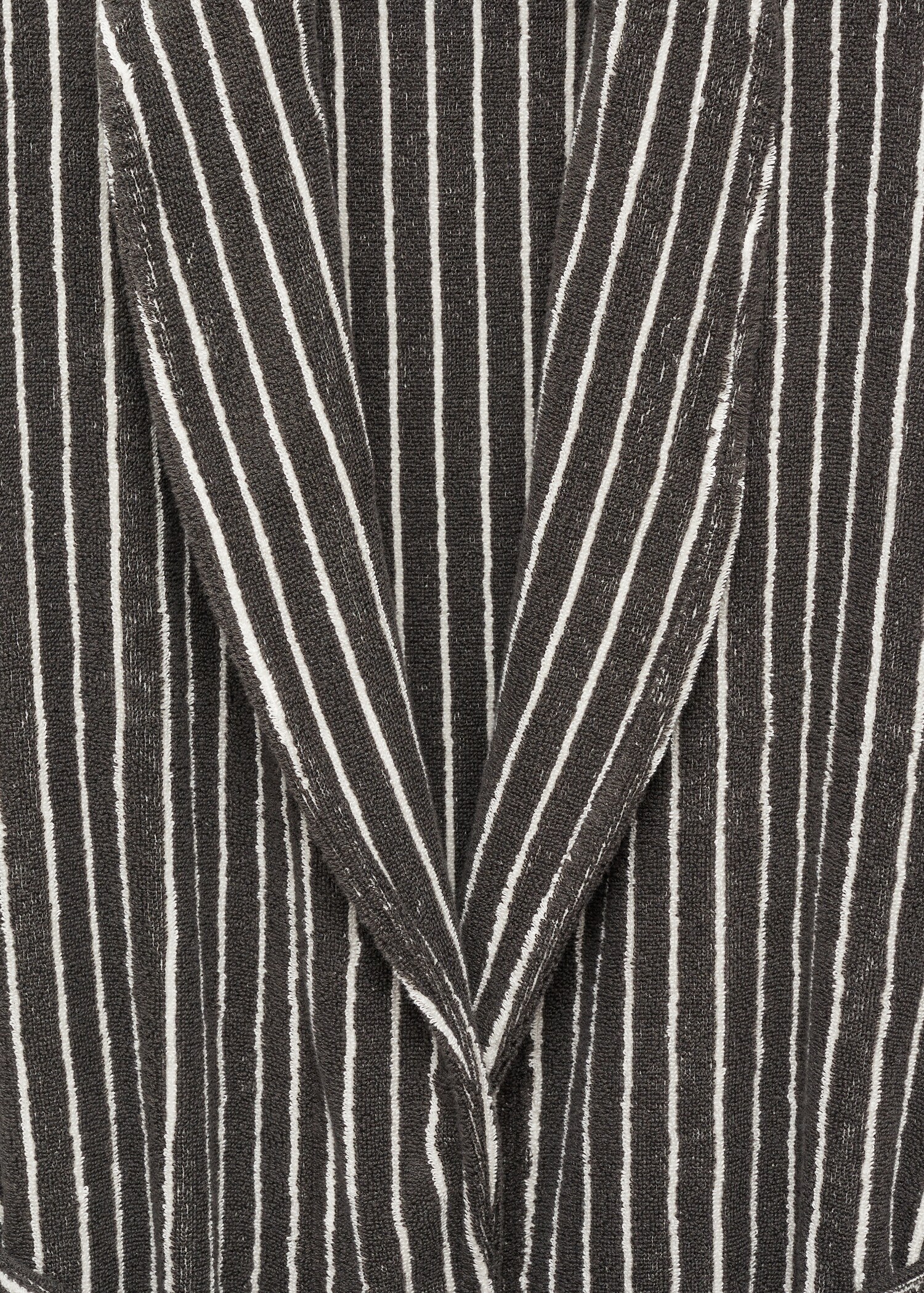 100% cotton striped bathrobe - Details of the article 2