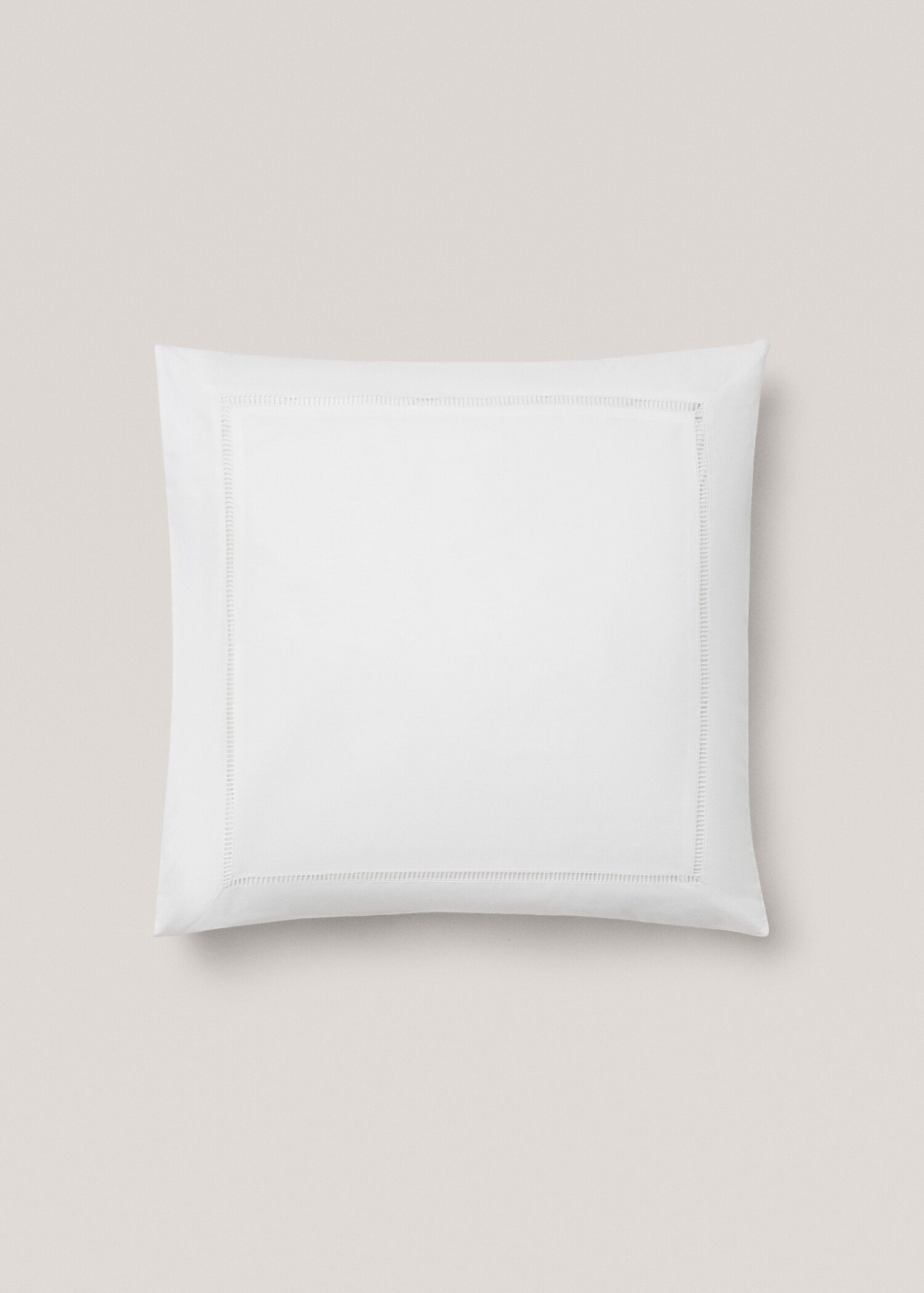 Hemstitch detail pillowcase 60x60cm - Article without model
