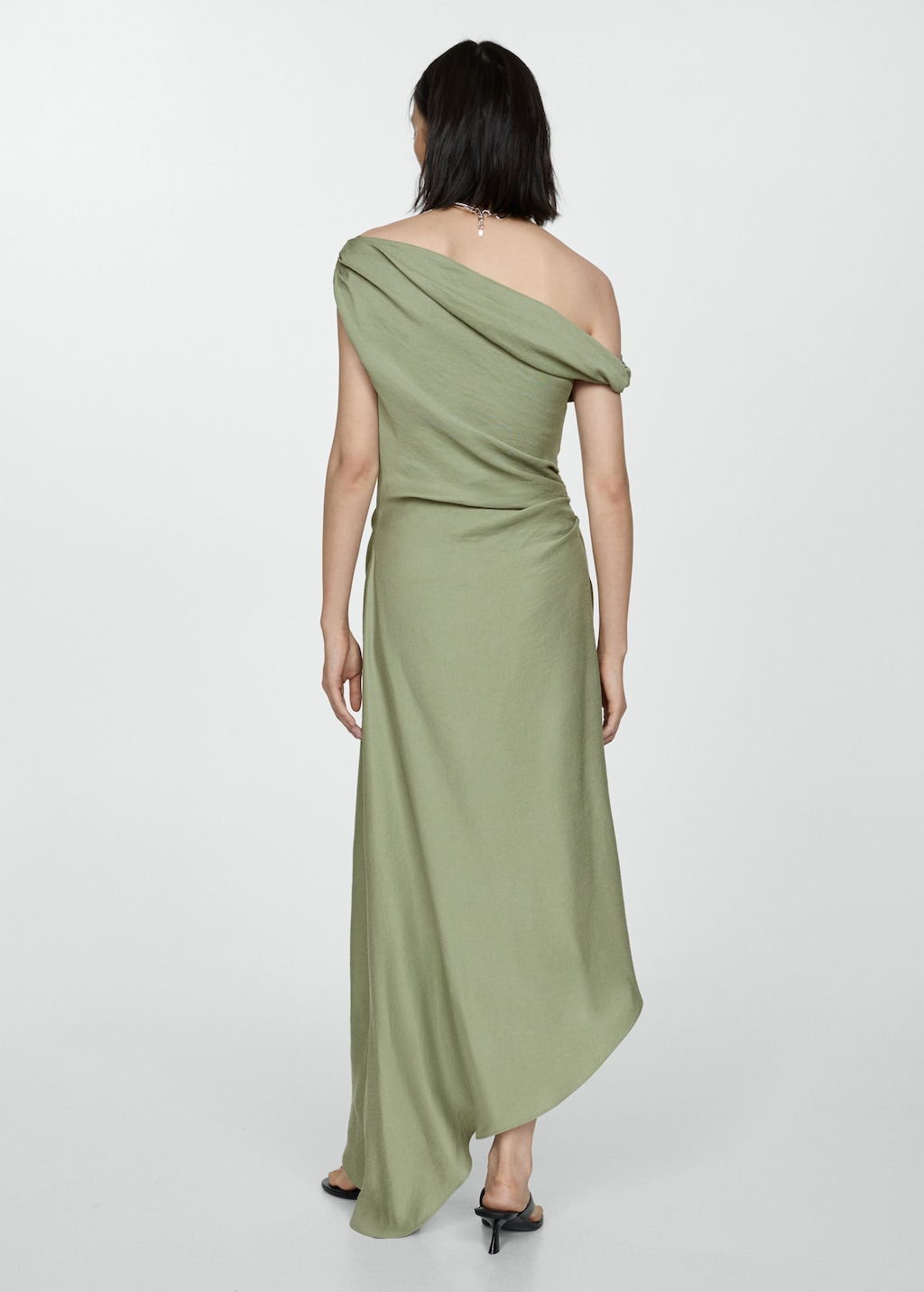 Asymmetrical pleated dress